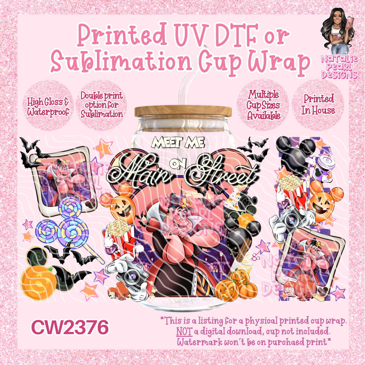 CW2376 UV DTF/SUB Cup Wraps