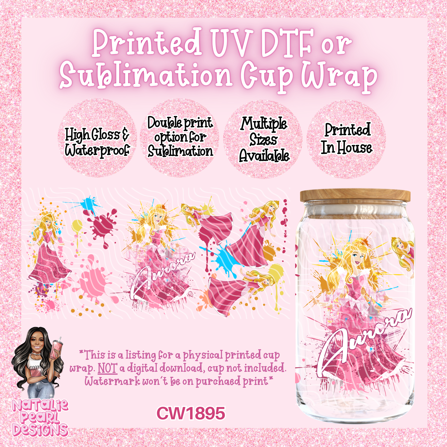 CW1895 UV DTF/SUB Cup Wraps