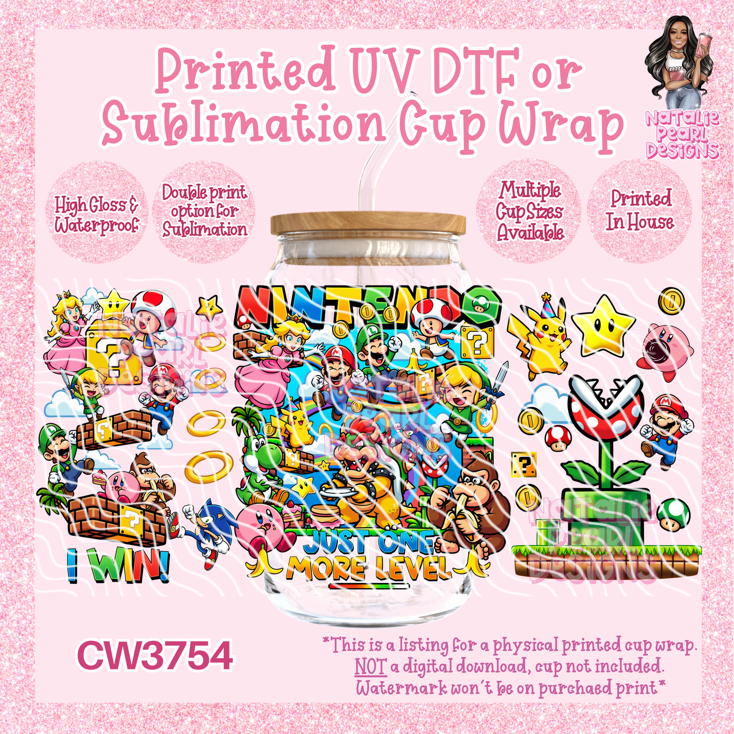 CW3754 UV DTF/SUB Cup Wraps