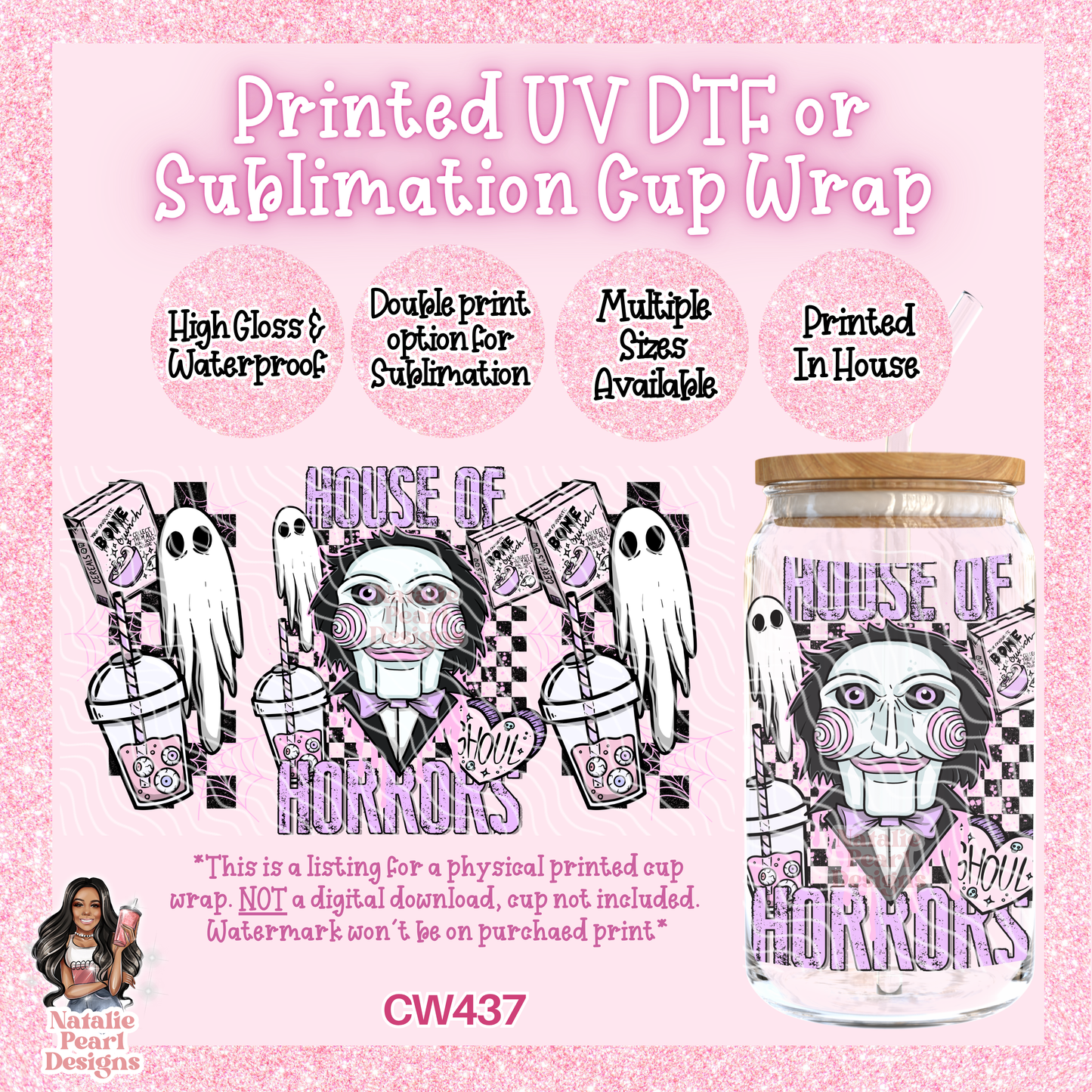 CW437 UV DTF/SUB Cup Wrap