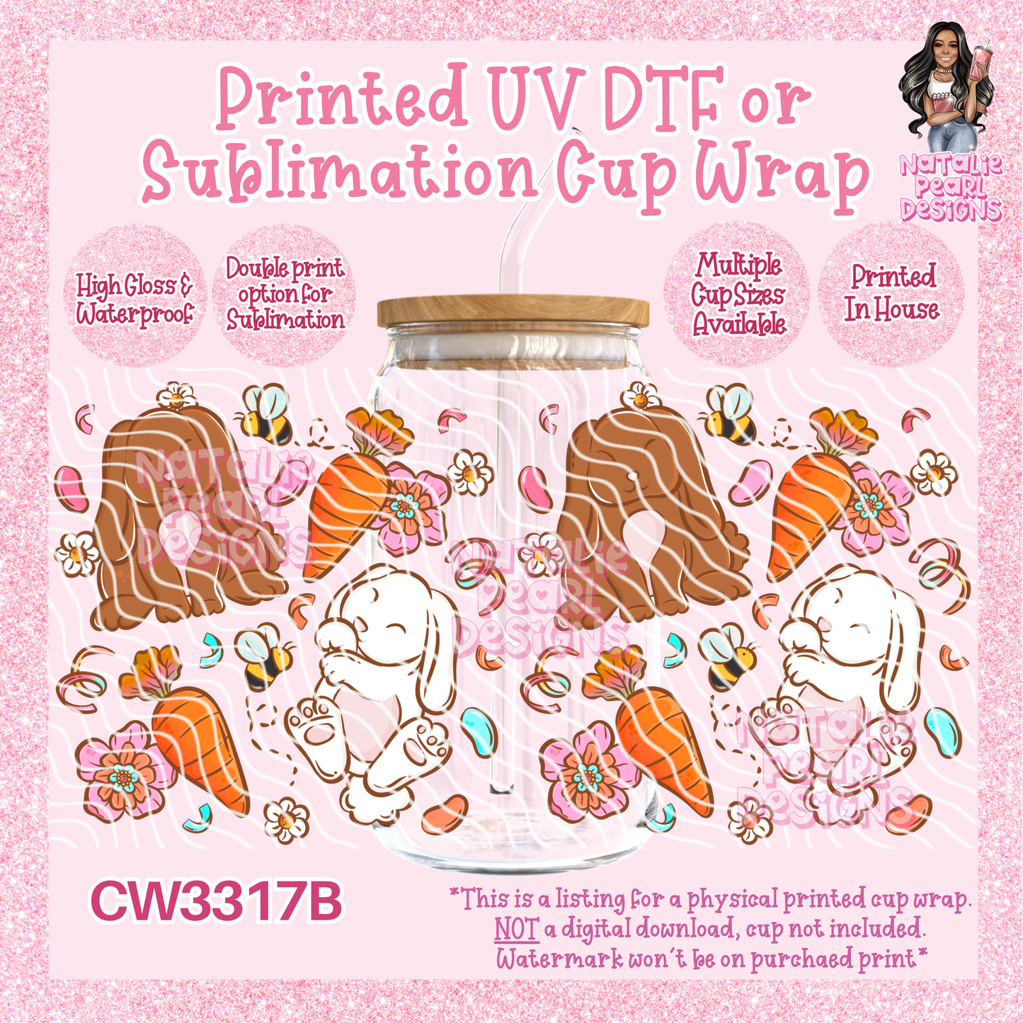 CW3317B UV DTF/SUB Cup Wraps