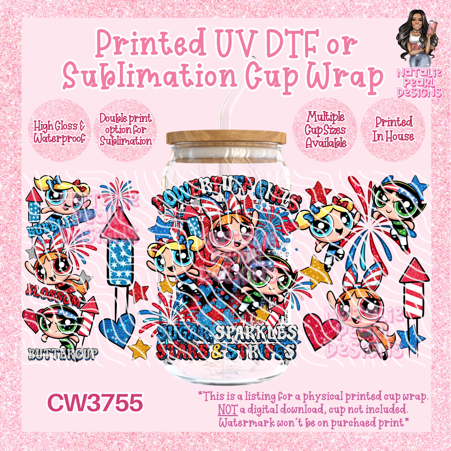 CW3755 UV DTF/SUB Cup Wraps