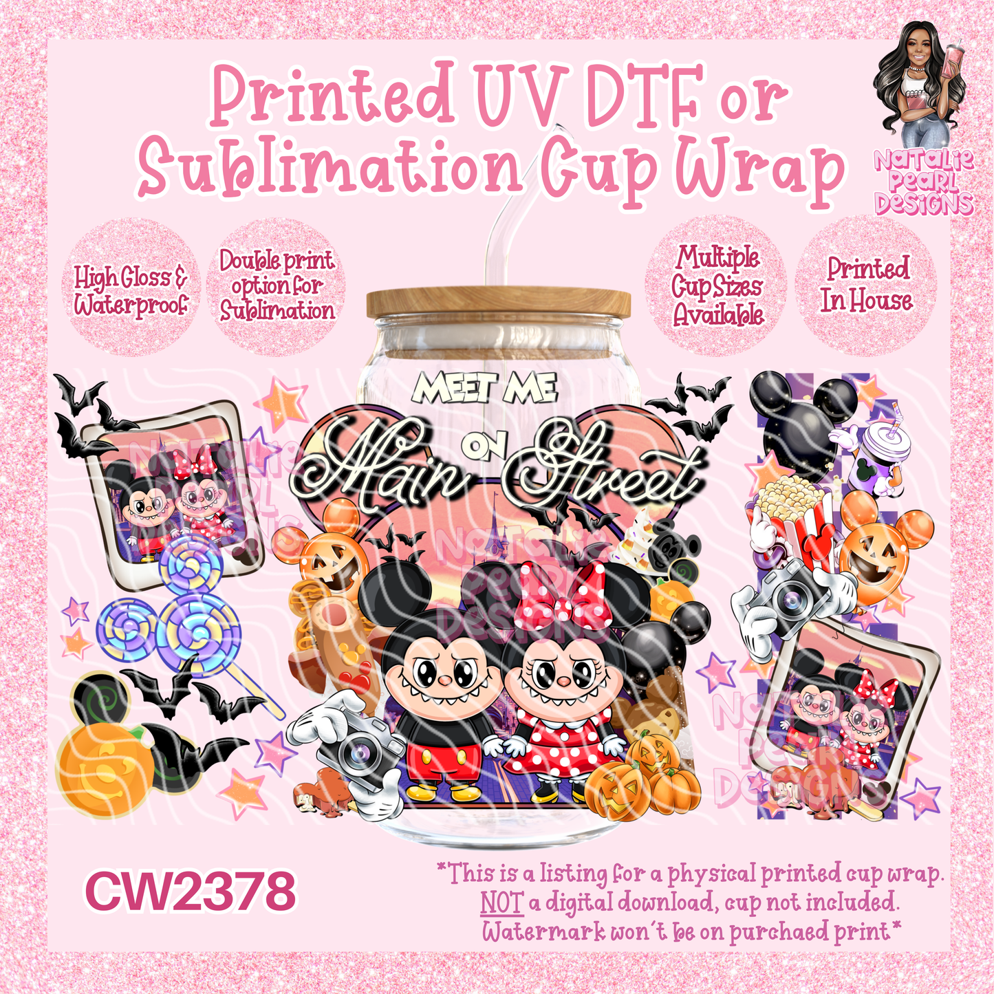 CW2378 UV DTF/SUB Cup Wraps