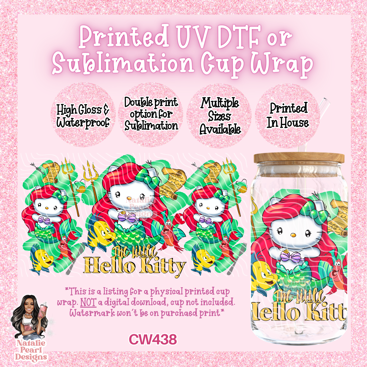 CW438 UV DTF/SUB Cup Wrap