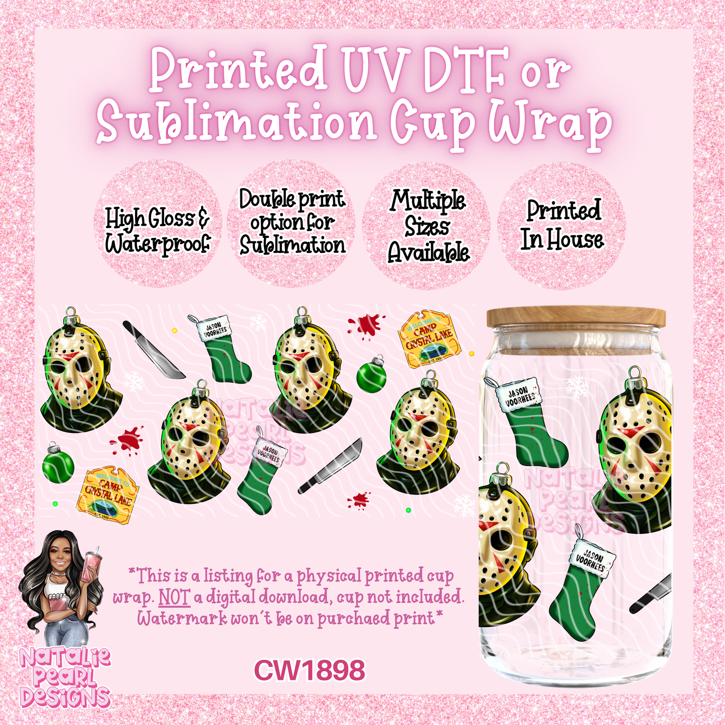 CW1898 UV DTF/SUB Cup Wraps