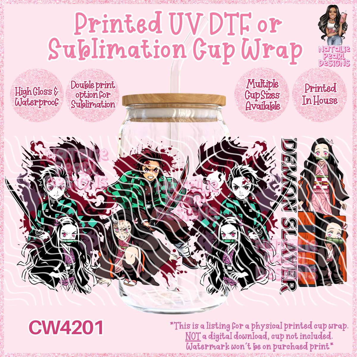 CW4201 UV DTF/SUB Cup Wraps
