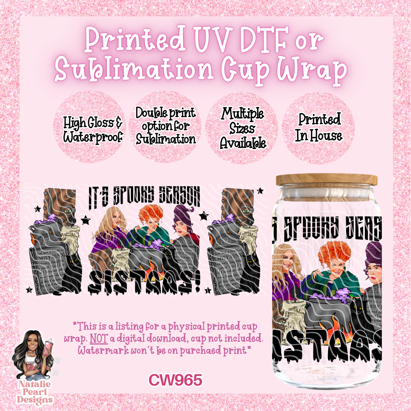 CW965 UV DTF/SUB Cup Wrap