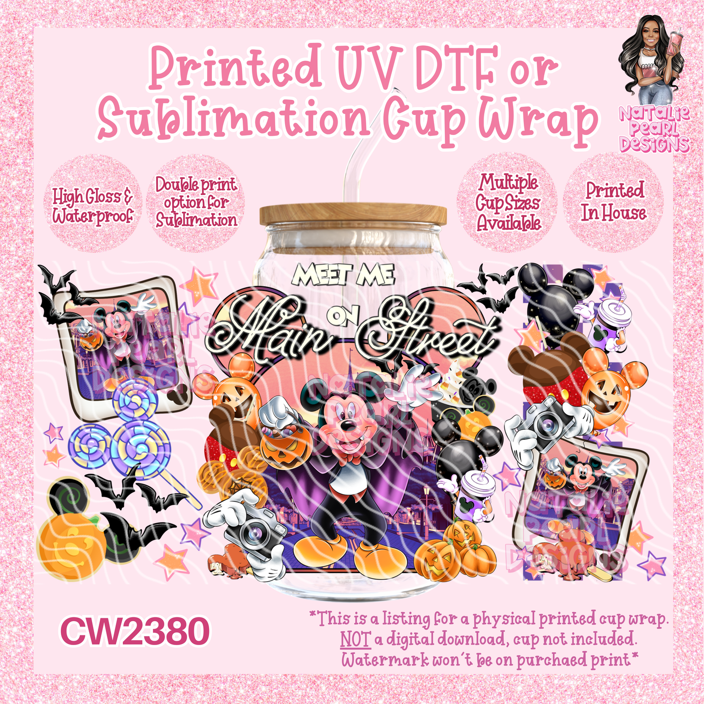 CW2380 UV DTF/SUB Cup Wraps