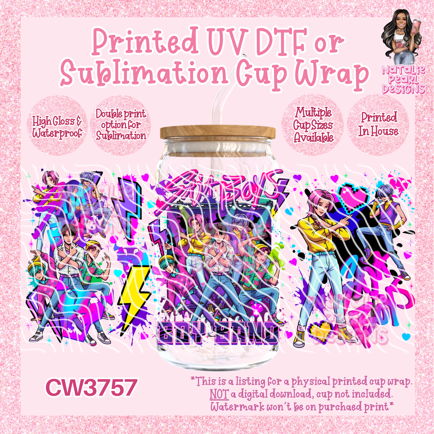 CW3757 UV DTF/SUB Cup Wraps