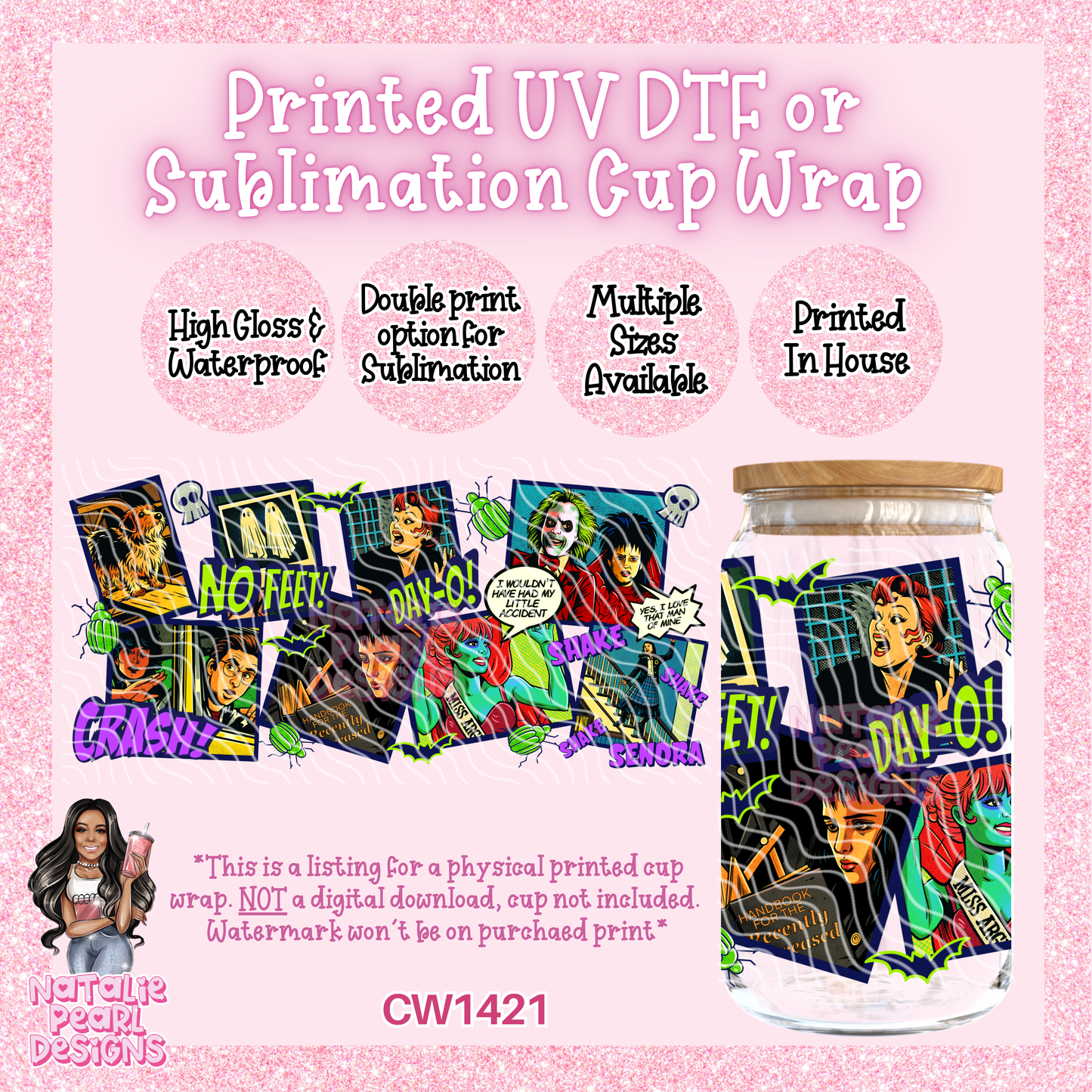 CW1421 UV DTF/SUB Cup Wrap