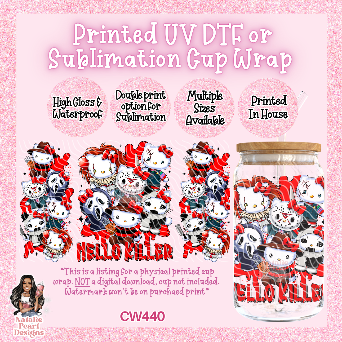 CW440 UV DTF/SUB Cup Wrap