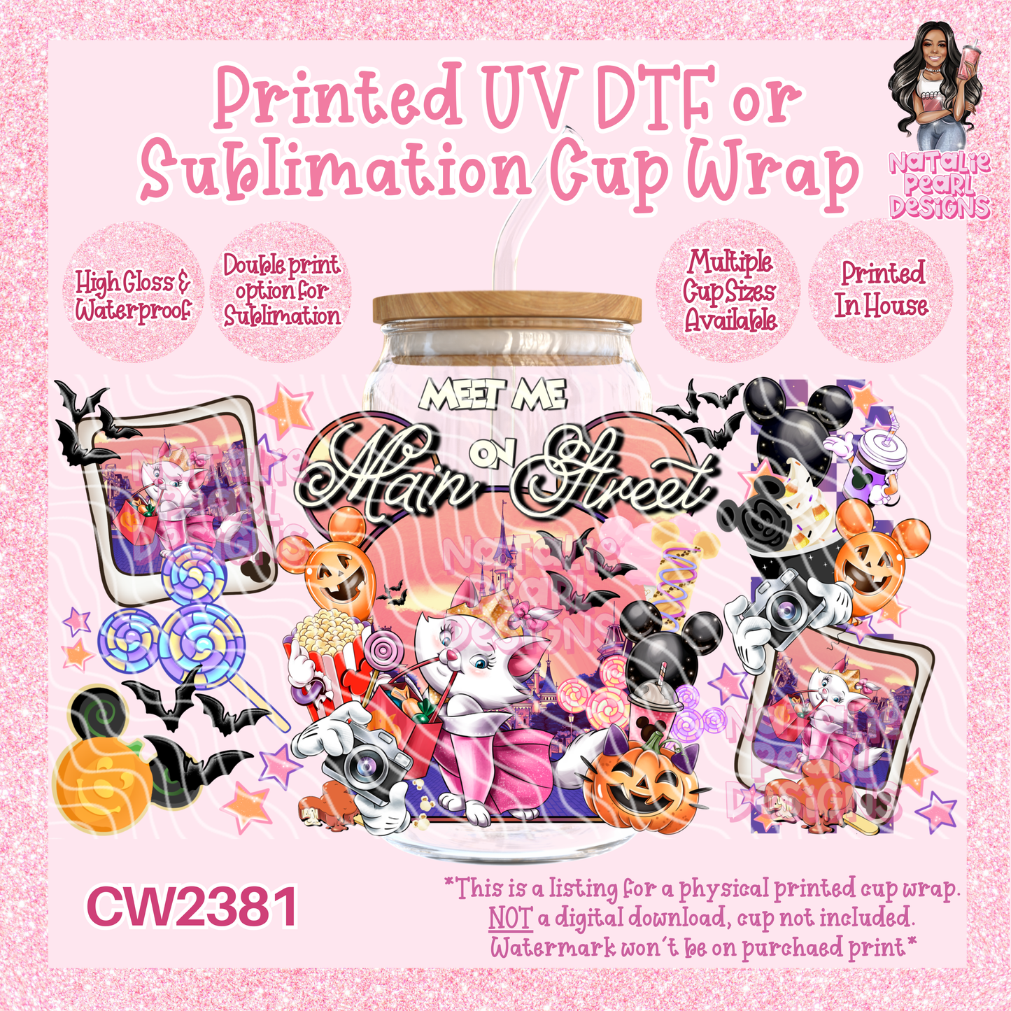 CW2381 UV DTF/SUB Cup Wraps
