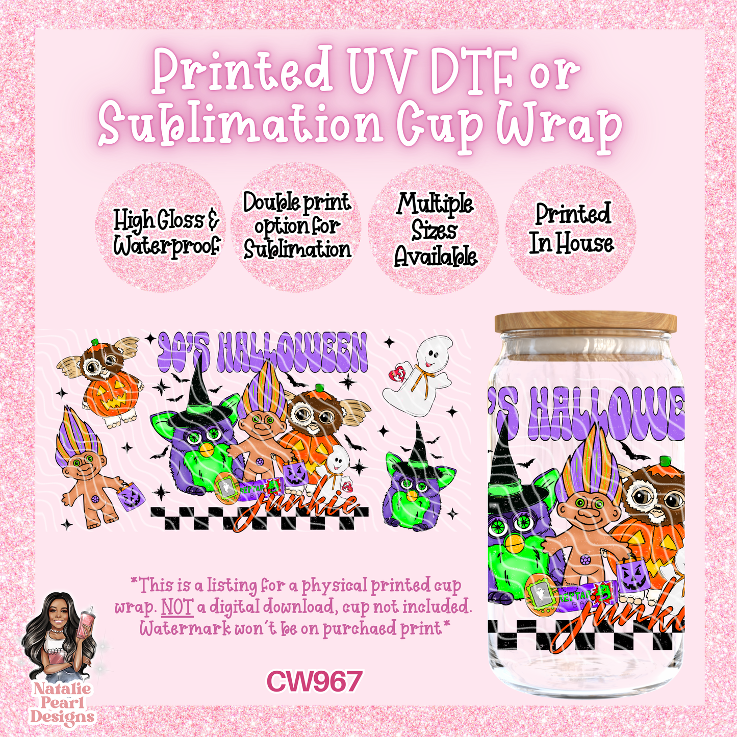 CW967 UV DTF/SUB Cup Wrap