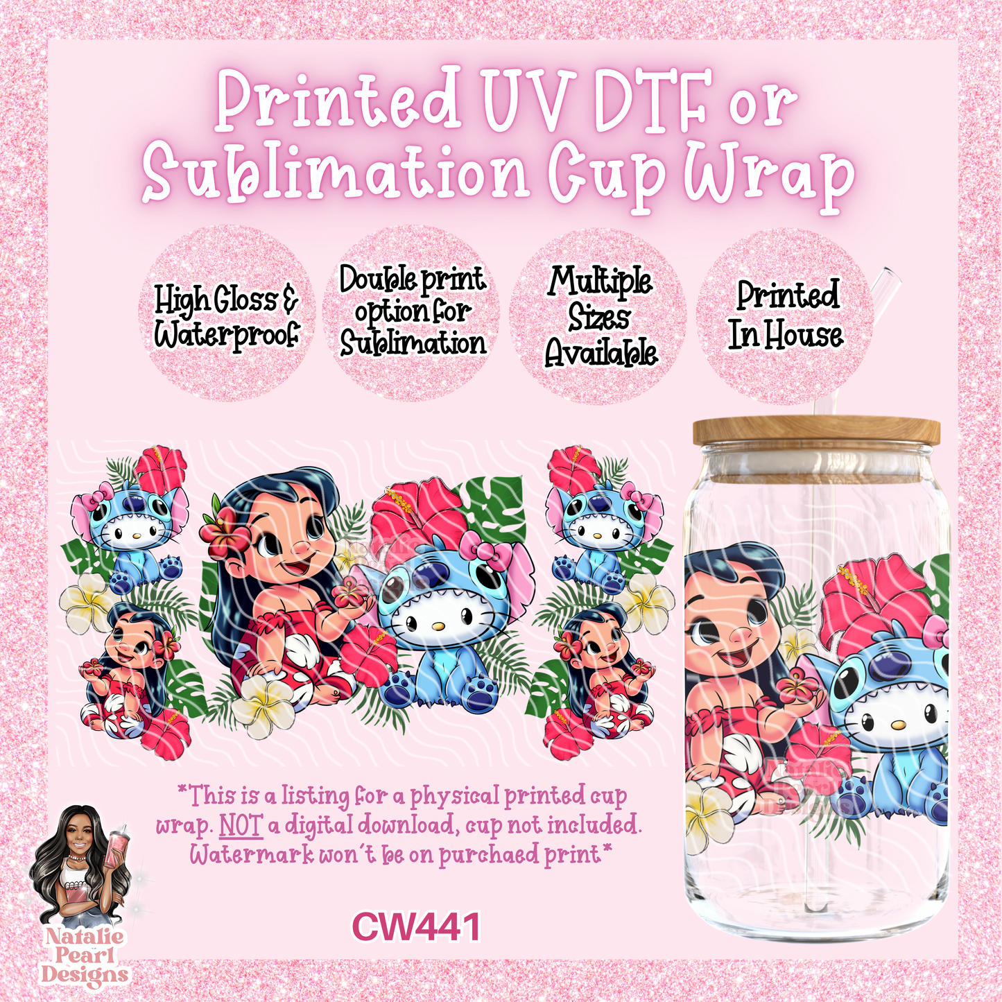 CW441 UV DTF/SUB Cup Wrap