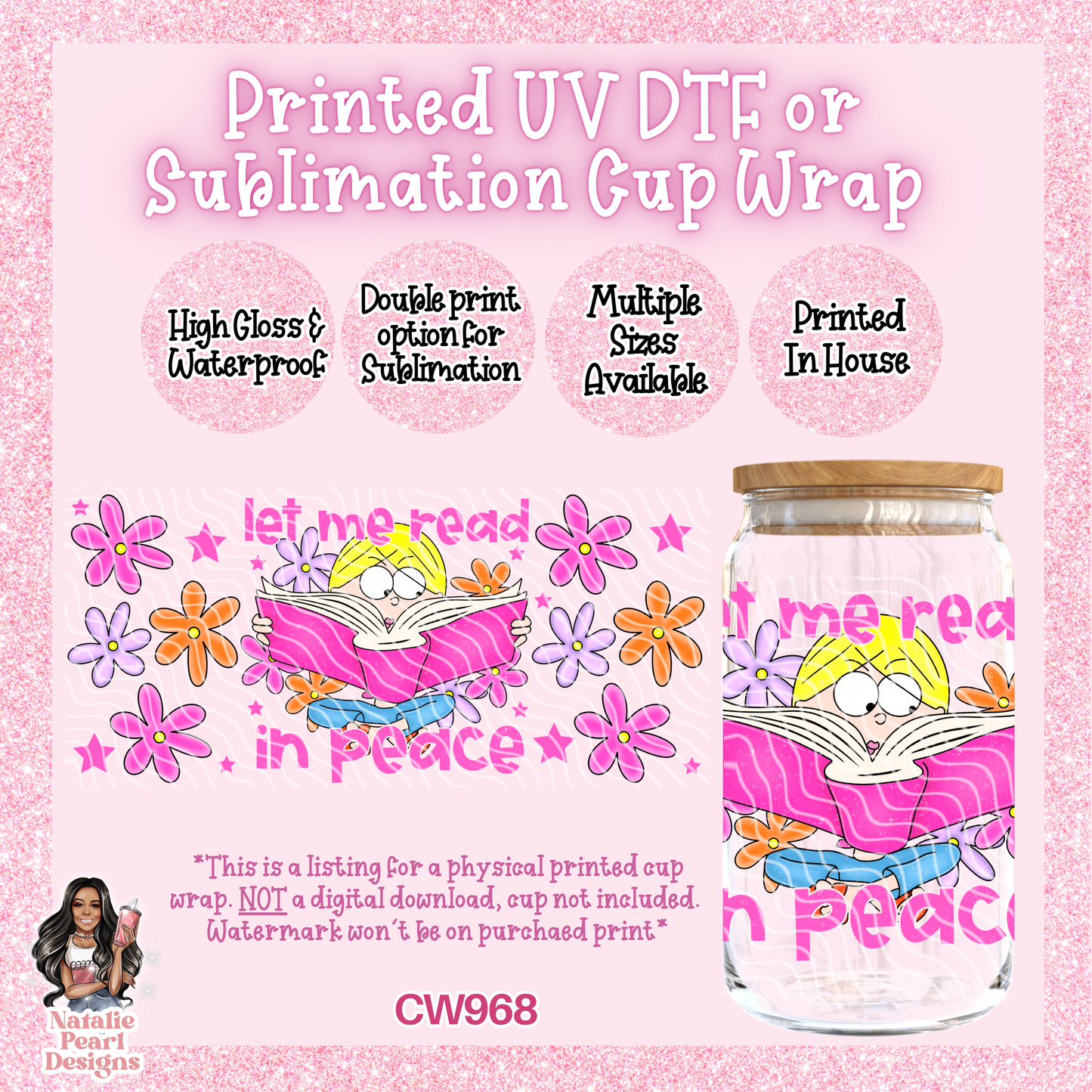 CW968 UV DTF/SUB Cup Wrap