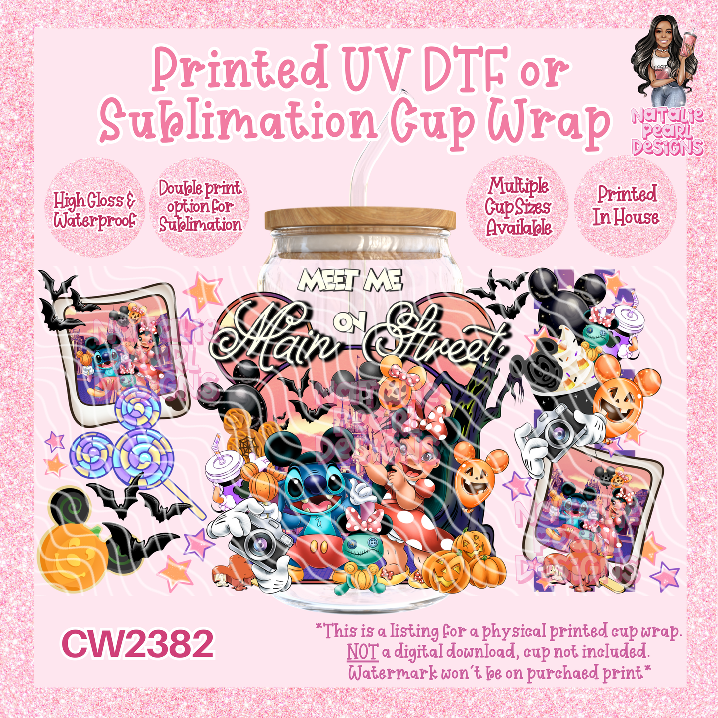 CW2382 UV DTF/SUB Cup Wraps