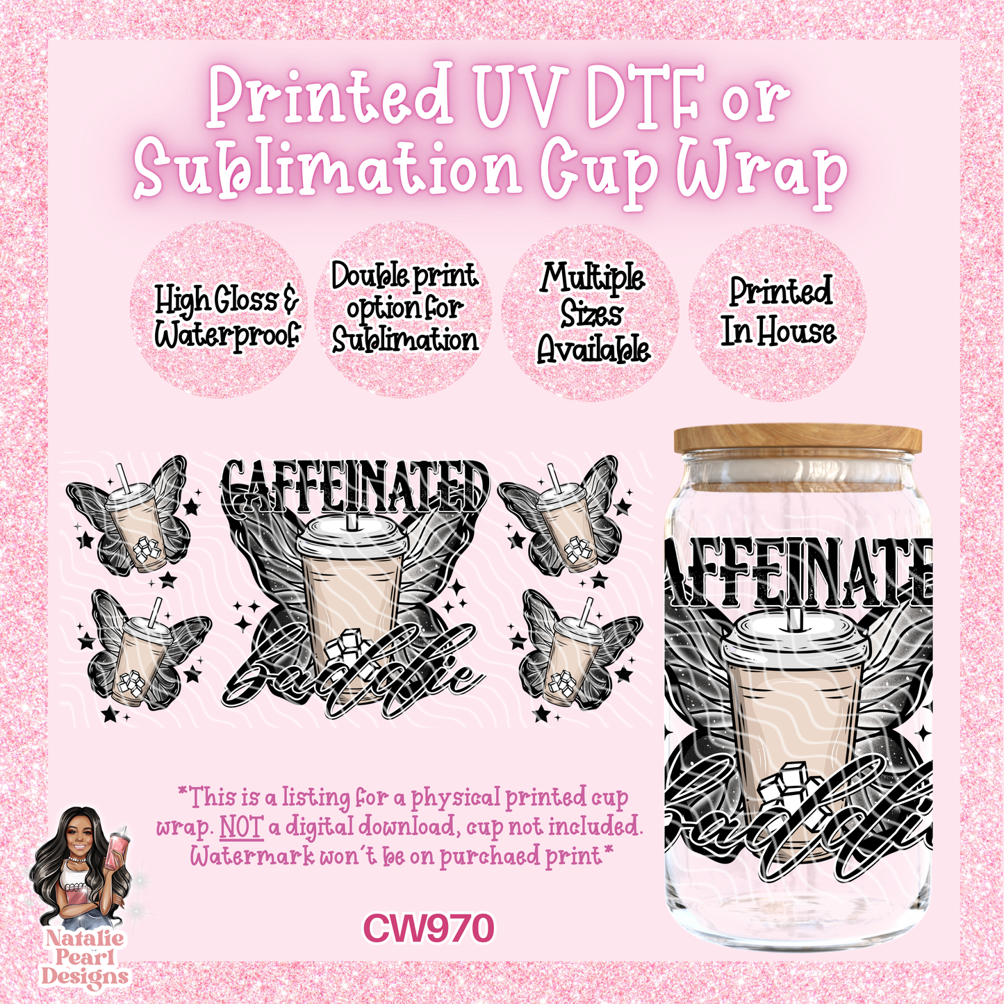CW970 UV DTF/SUB Cup Wrap