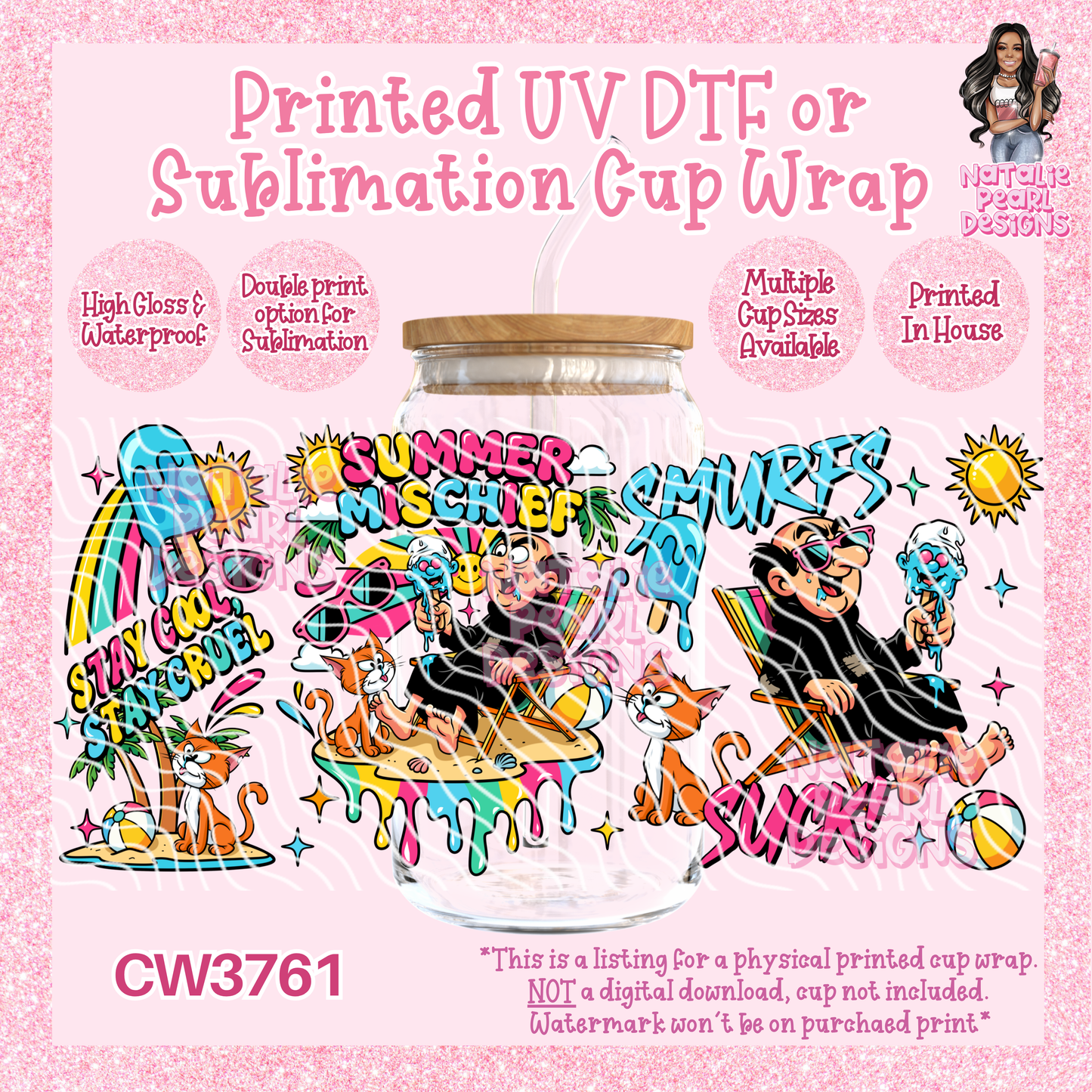 CW3761 UV DTF/SUB Cup Wraps