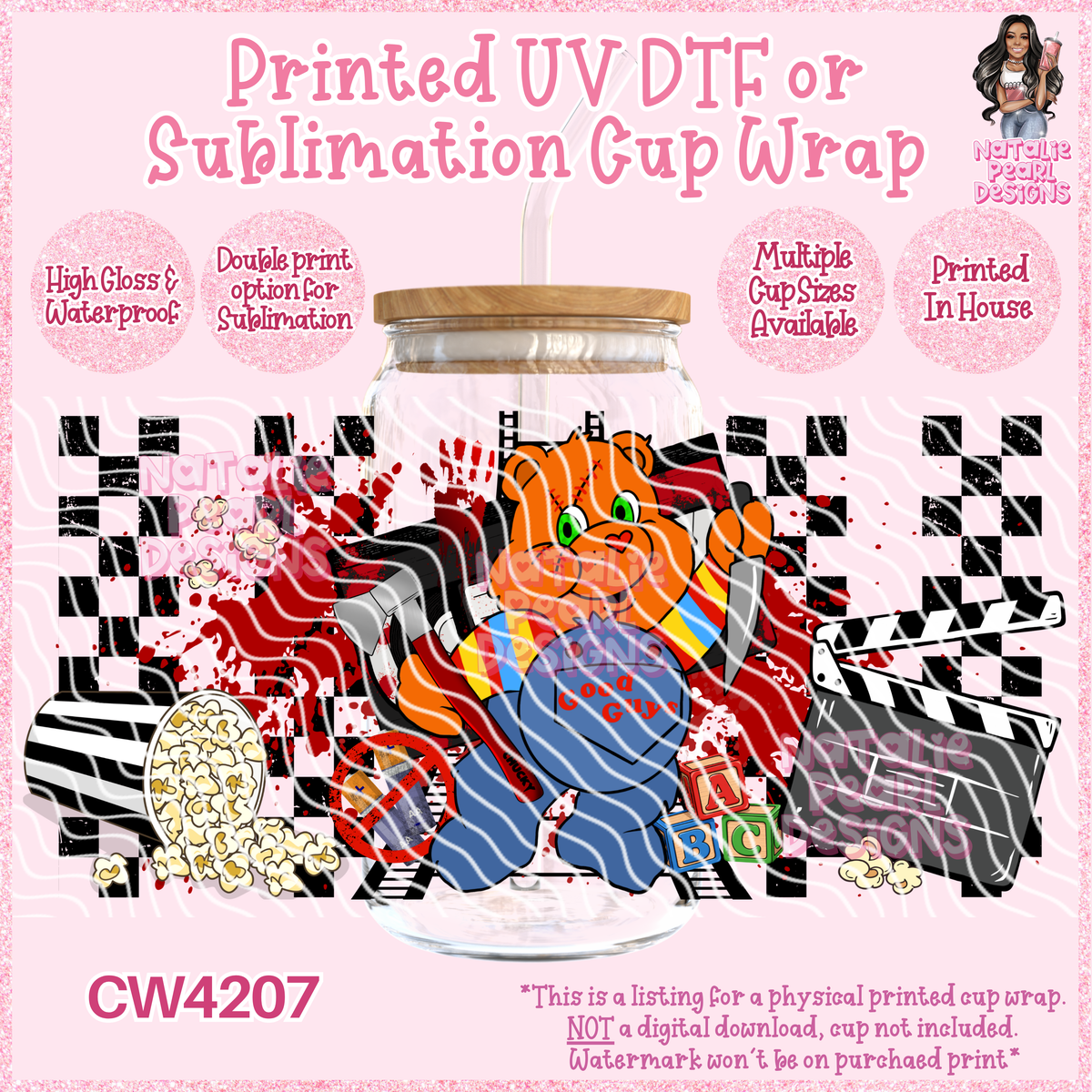 CW4207 UV DTF/SUB Cup Wraps