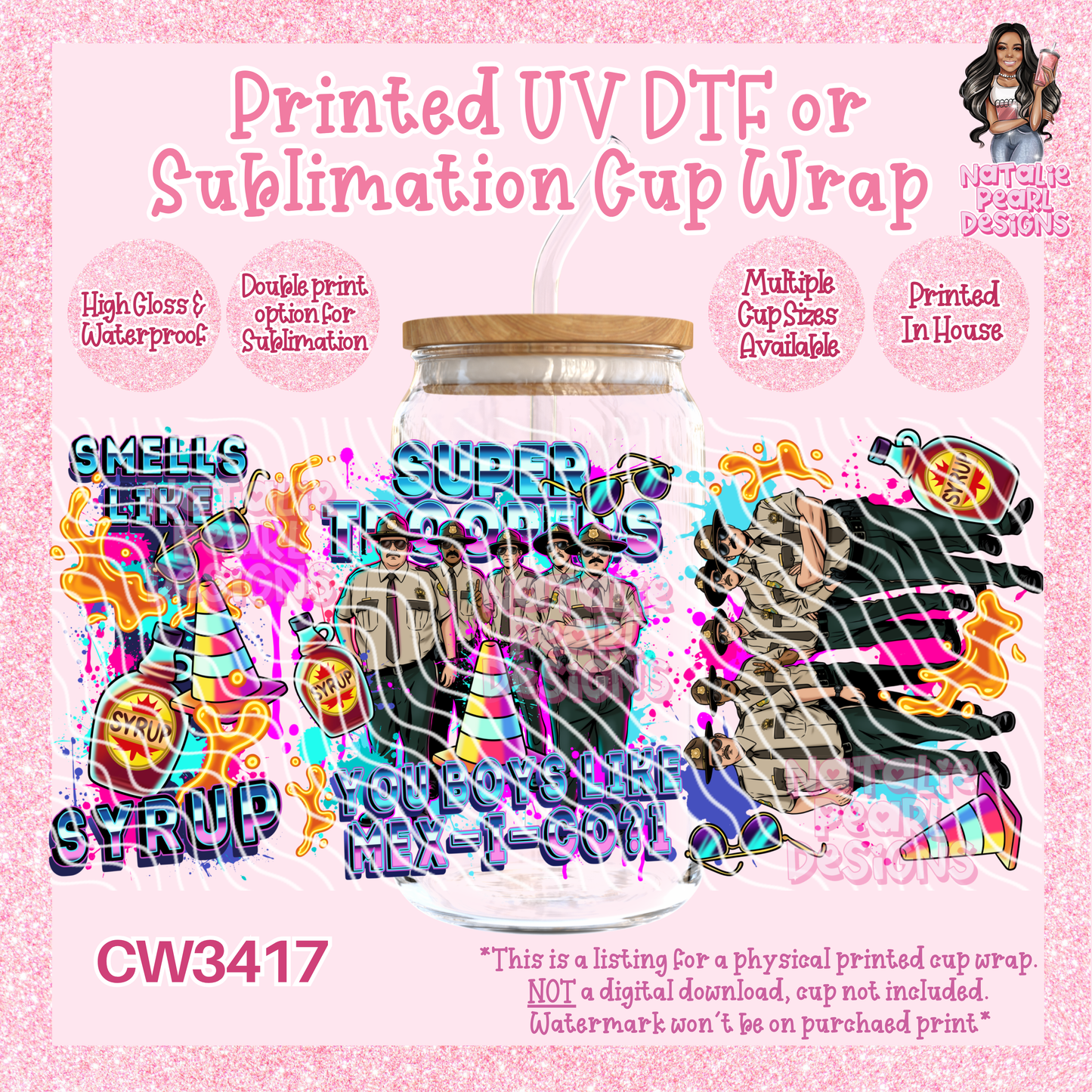 CW3417 UV DTF/SUB Cup Wraps