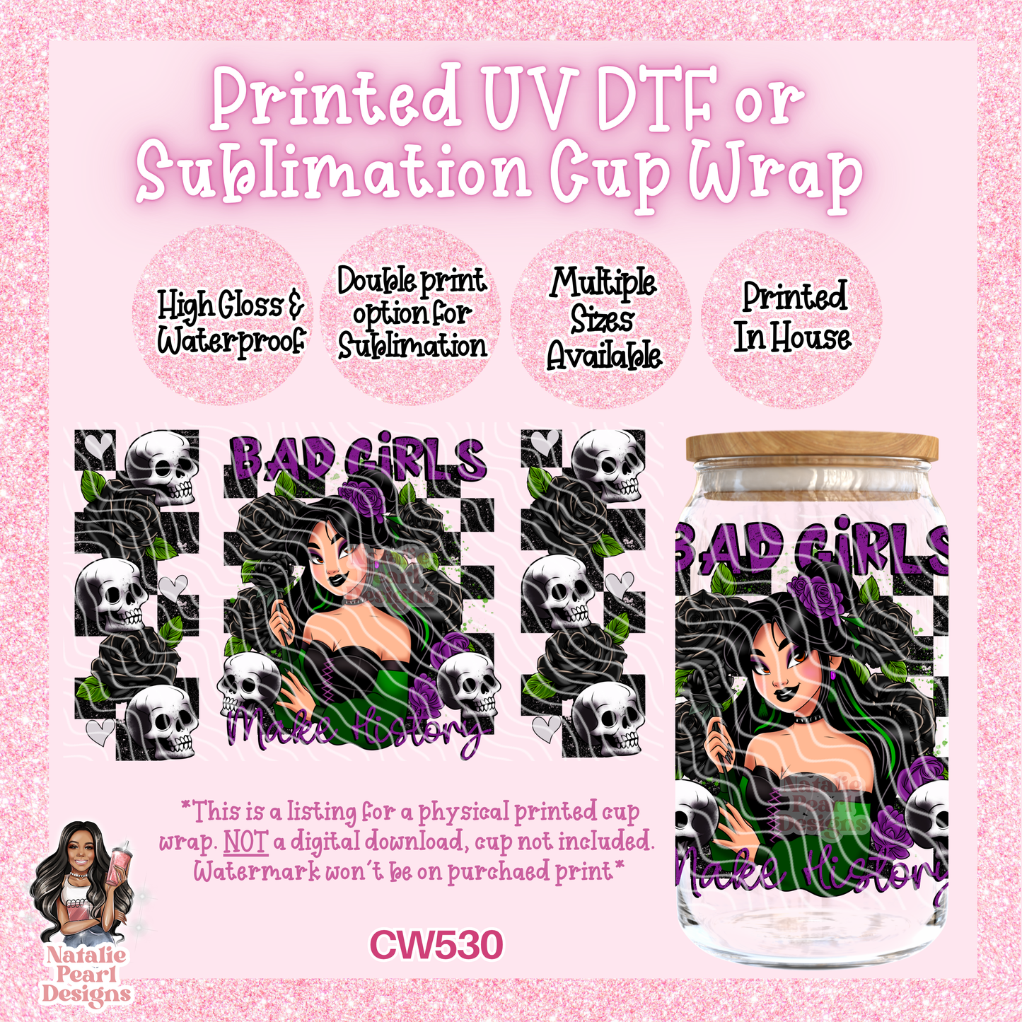 CW530 UV DTF/SUB Cup Wrap