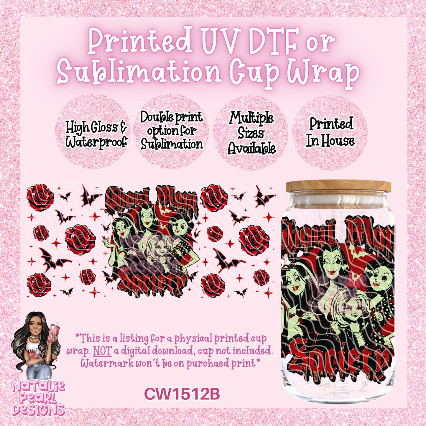 CW1512B UV DTF/SUB Cup Wrap