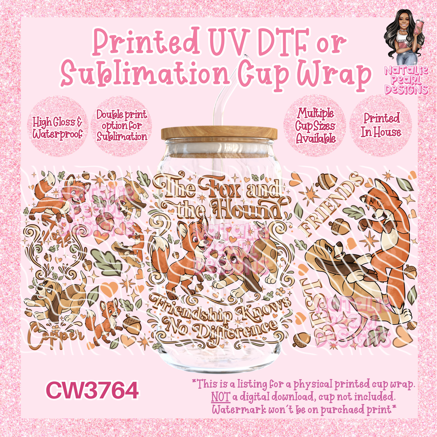 CW3764 UV DTF/SUB Cup Wraps