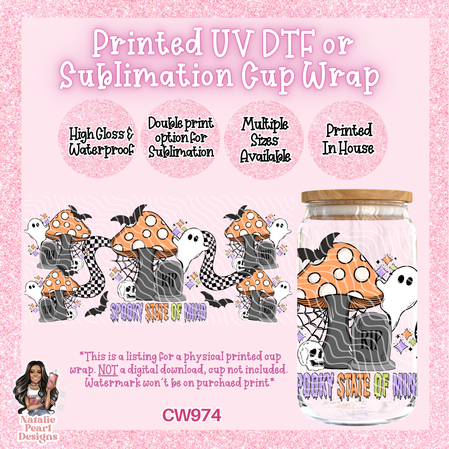 CW974 UV DTF/SUB Cup Wrap