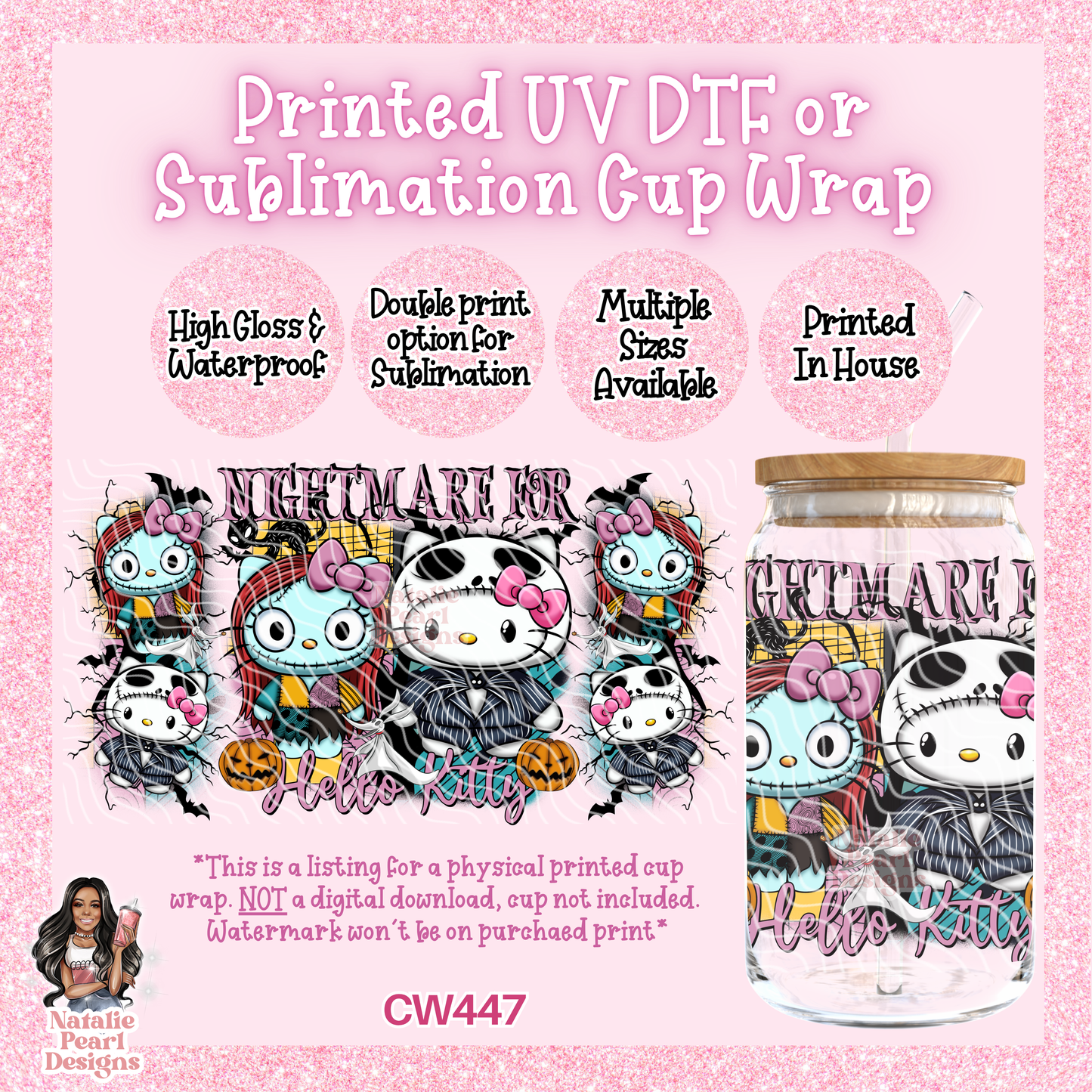 CW447 UV DTF/SUB Cup Wrap