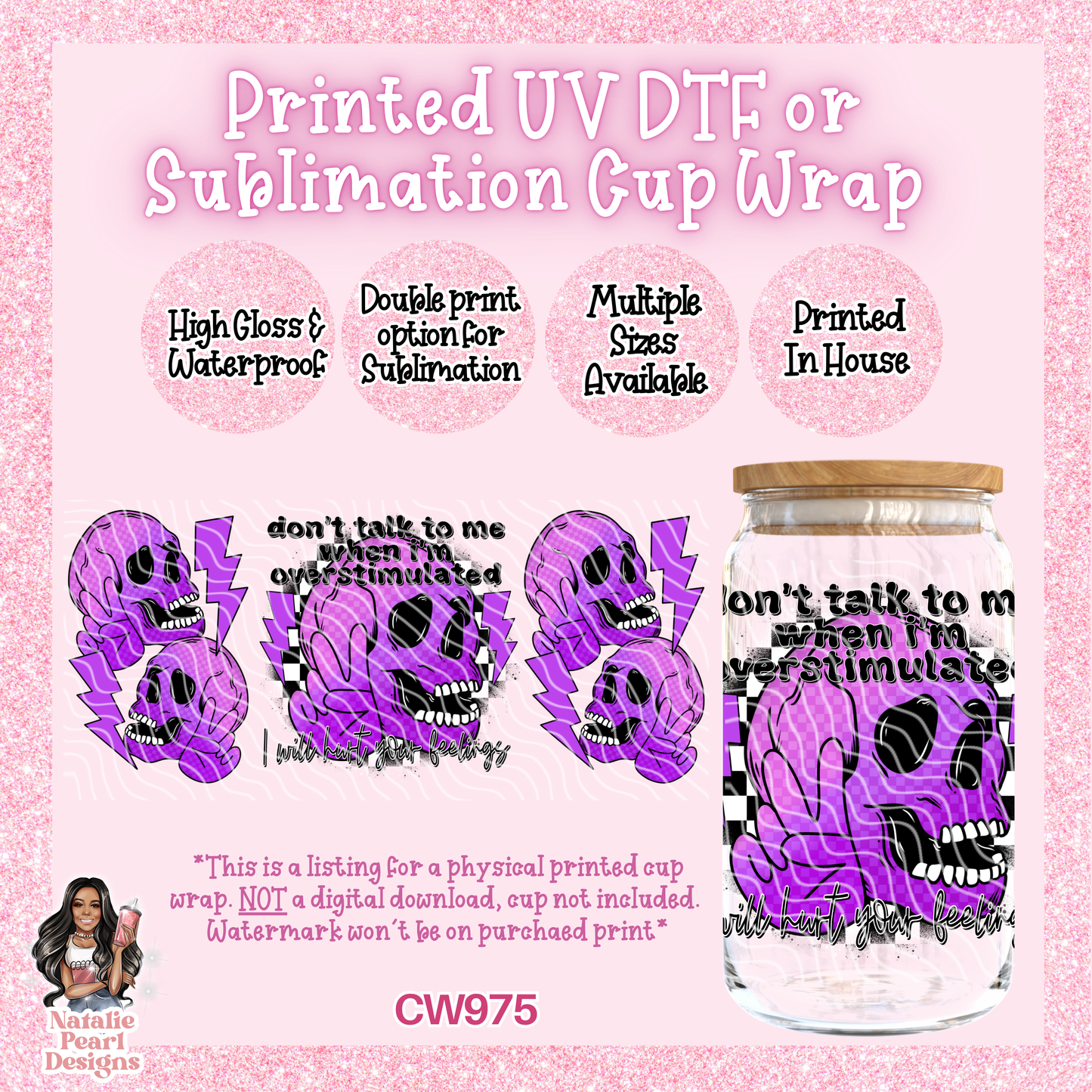 CW975 UV DTF/SUB Cup Wrap
