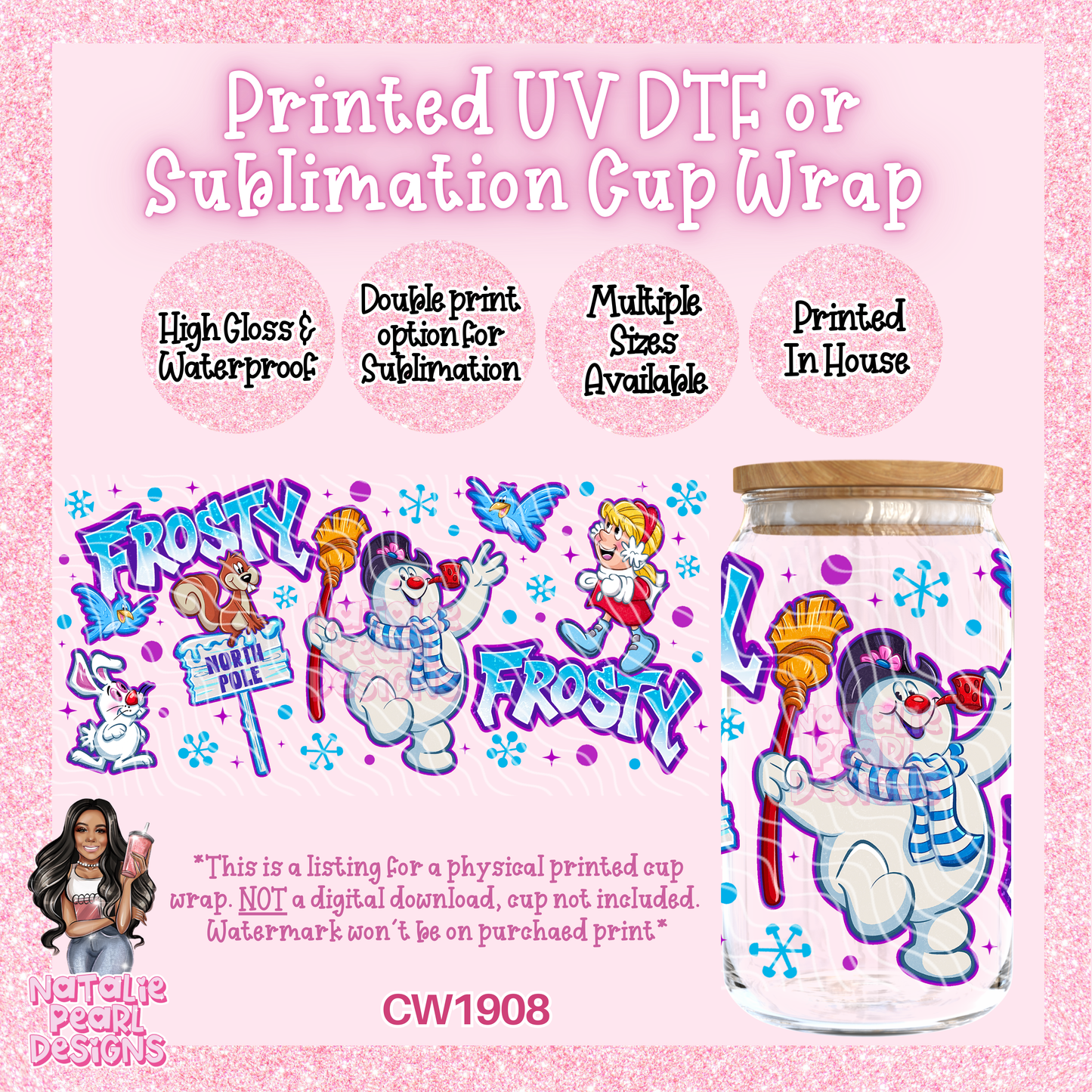 CW1908 UV DTF/SUB Cup Wraps