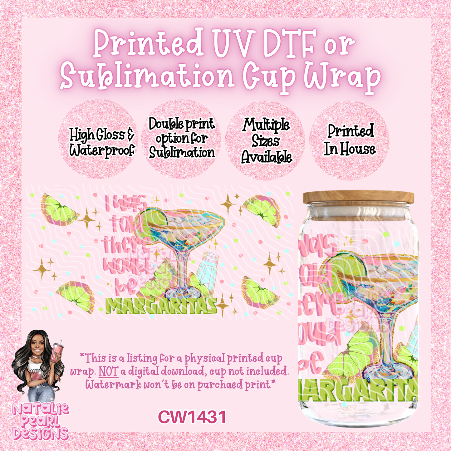 CW1431 UV DTF/SUB Cup Wrap