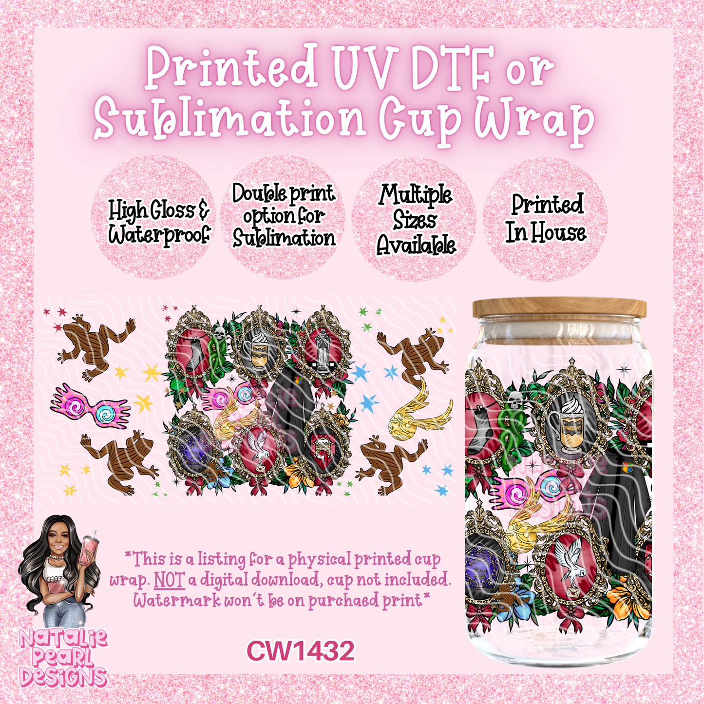 CW1432 UV DTF/SUB Cup Wrap