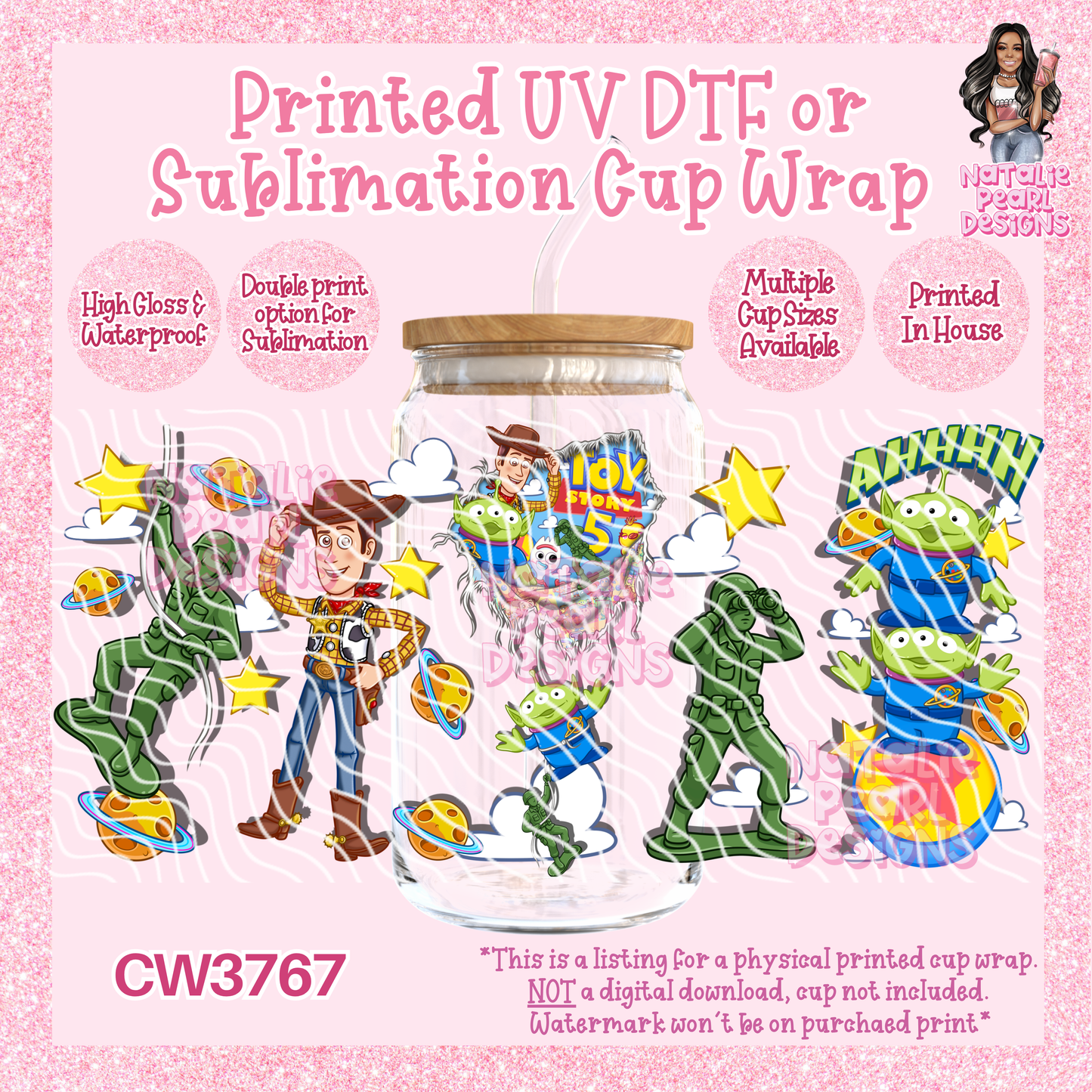 CW3767 UV DTF/SUB Cup Wraps
