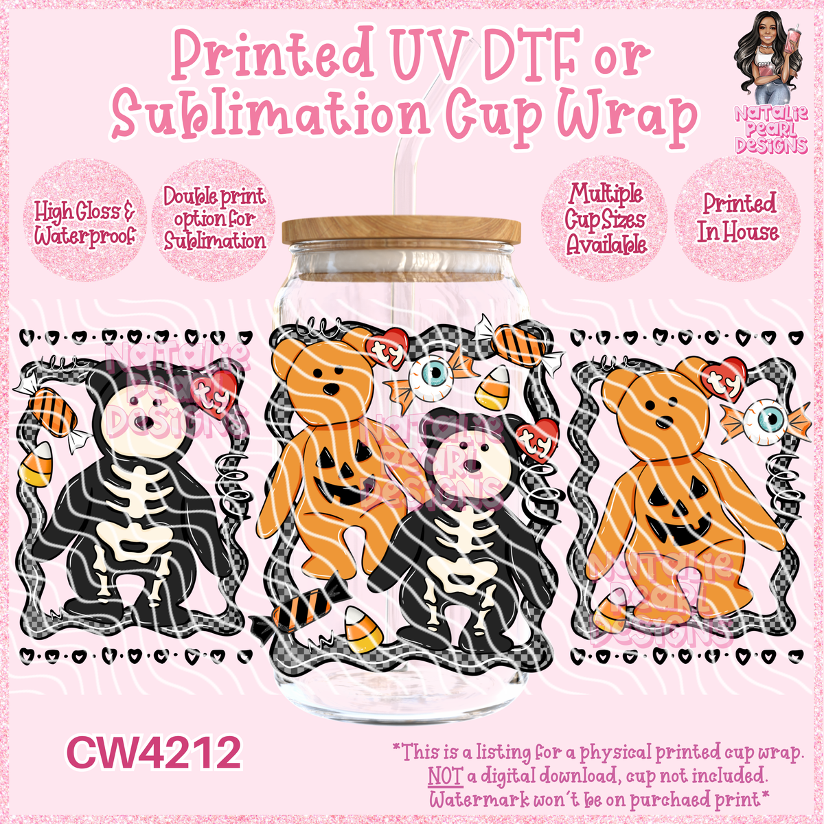 CW4212 UV DTF/SUB Cup Wraps