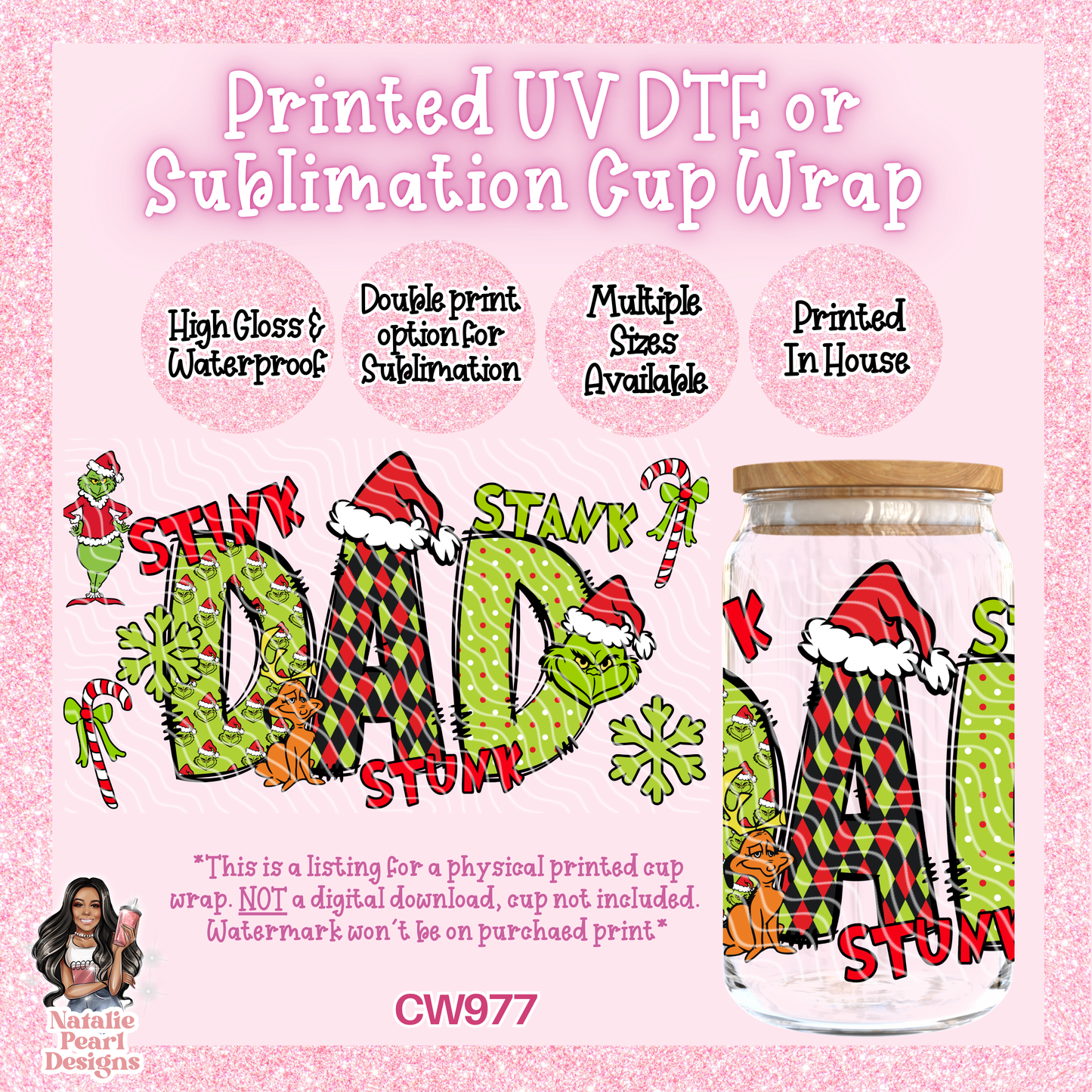 CW977 UV DTF/SUB Cup Wrap