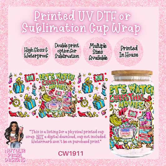 CW1911 UV DTF/SUB Cup Wraps