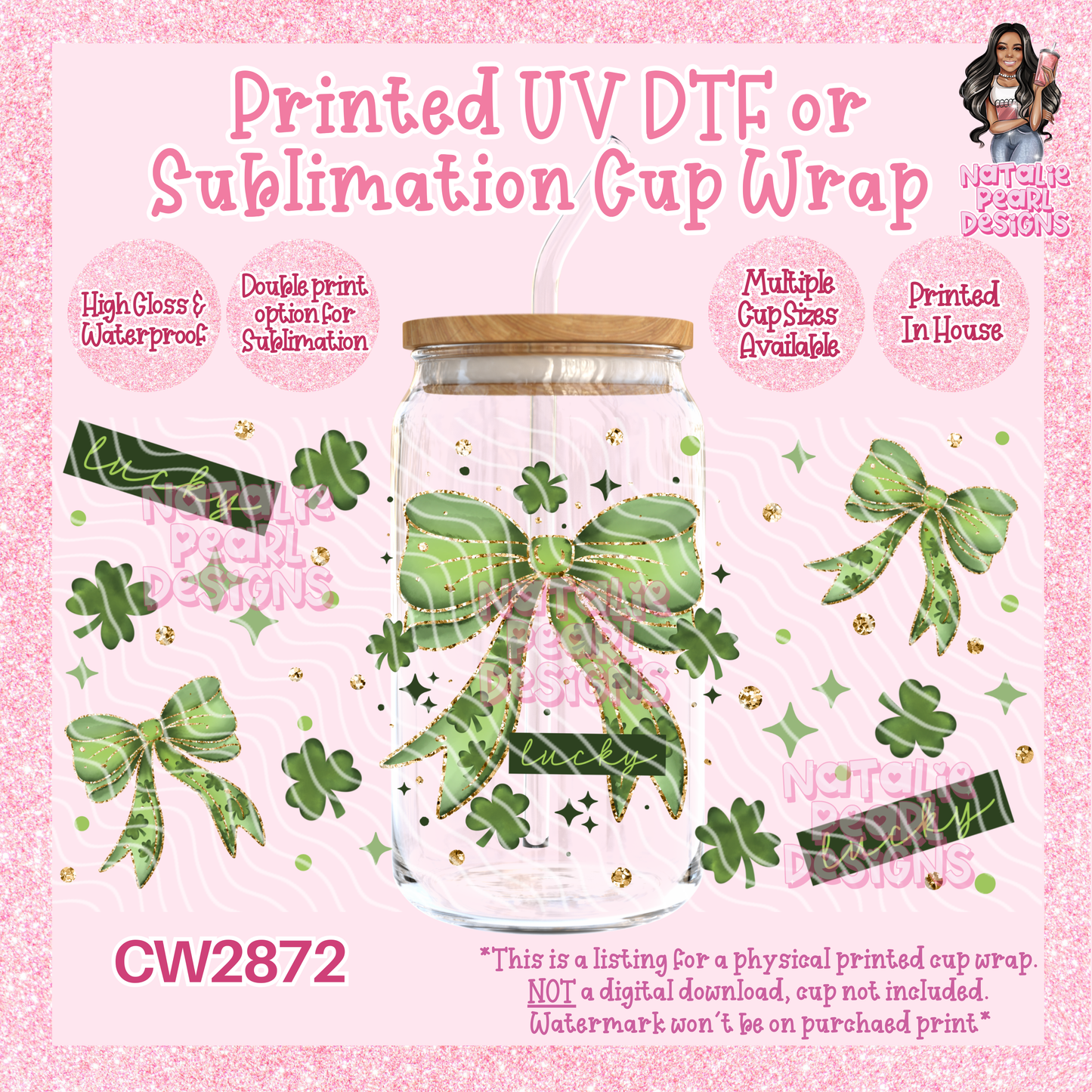 CW2872 UV DTF/SUB Cup Wraps