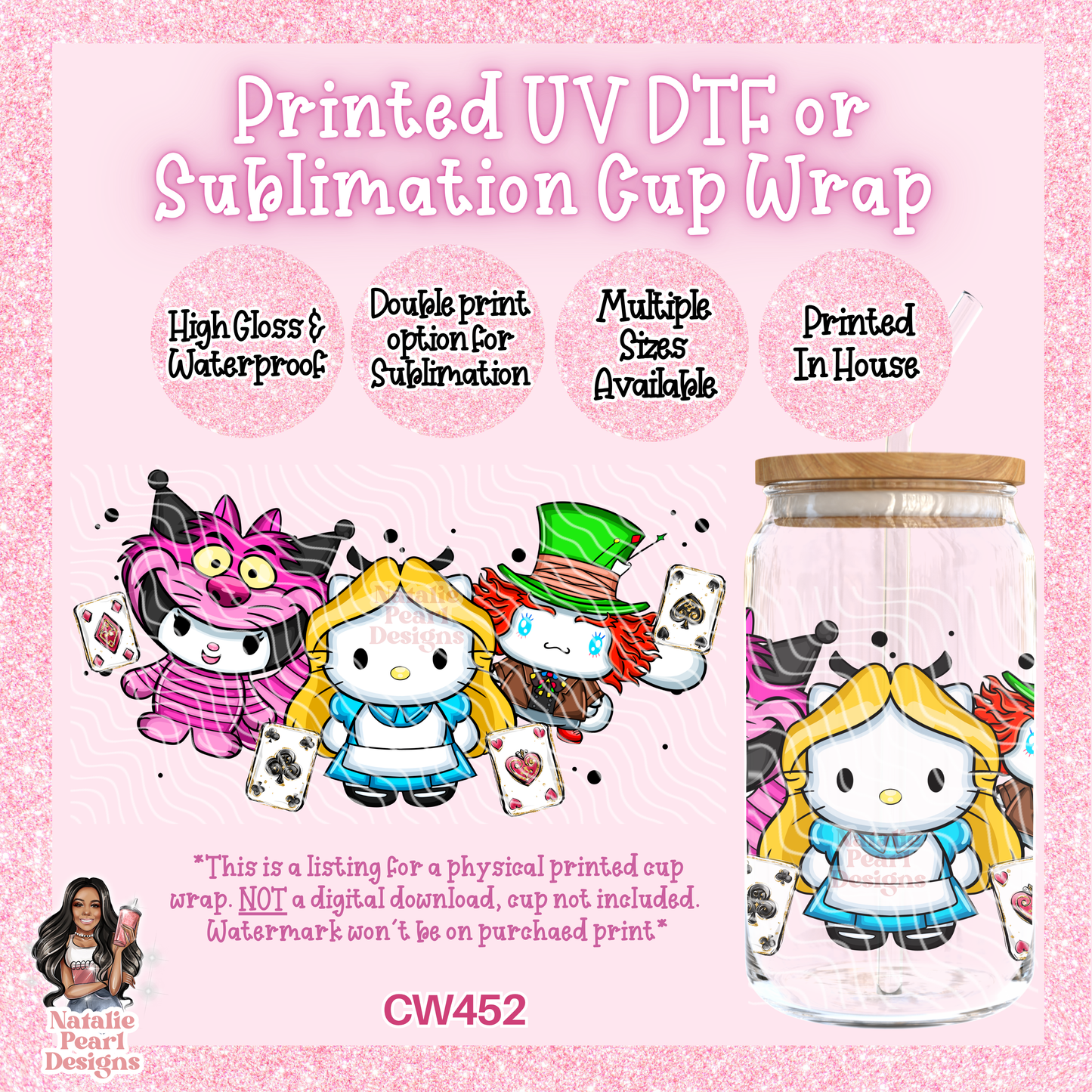 CW452 UV DTF/SUB Cup Wrap