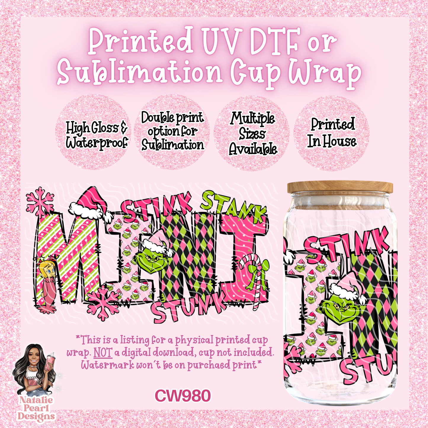 CW980 UV DTF/SUB Cup Wrap