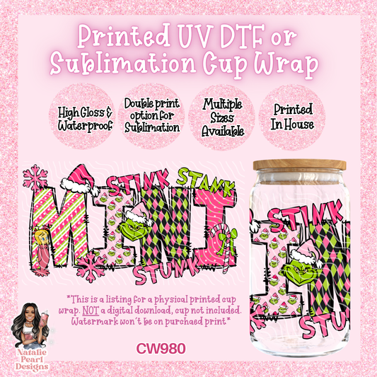 CW980 UV DTF/SUB Cup Wrap