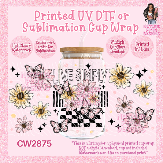 CW2875 UV DTF/SUB Cup Wraps