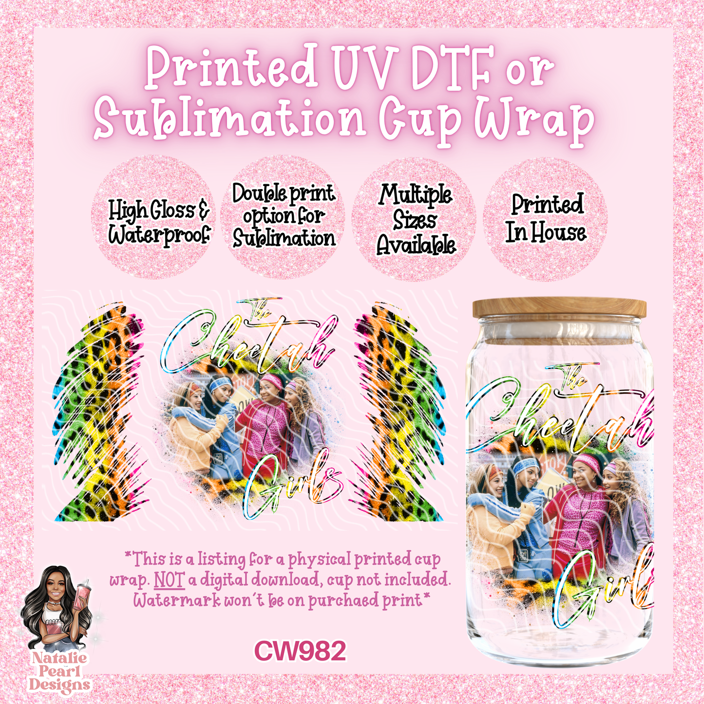 CW982 UV DTF/SUB Cup Wrap