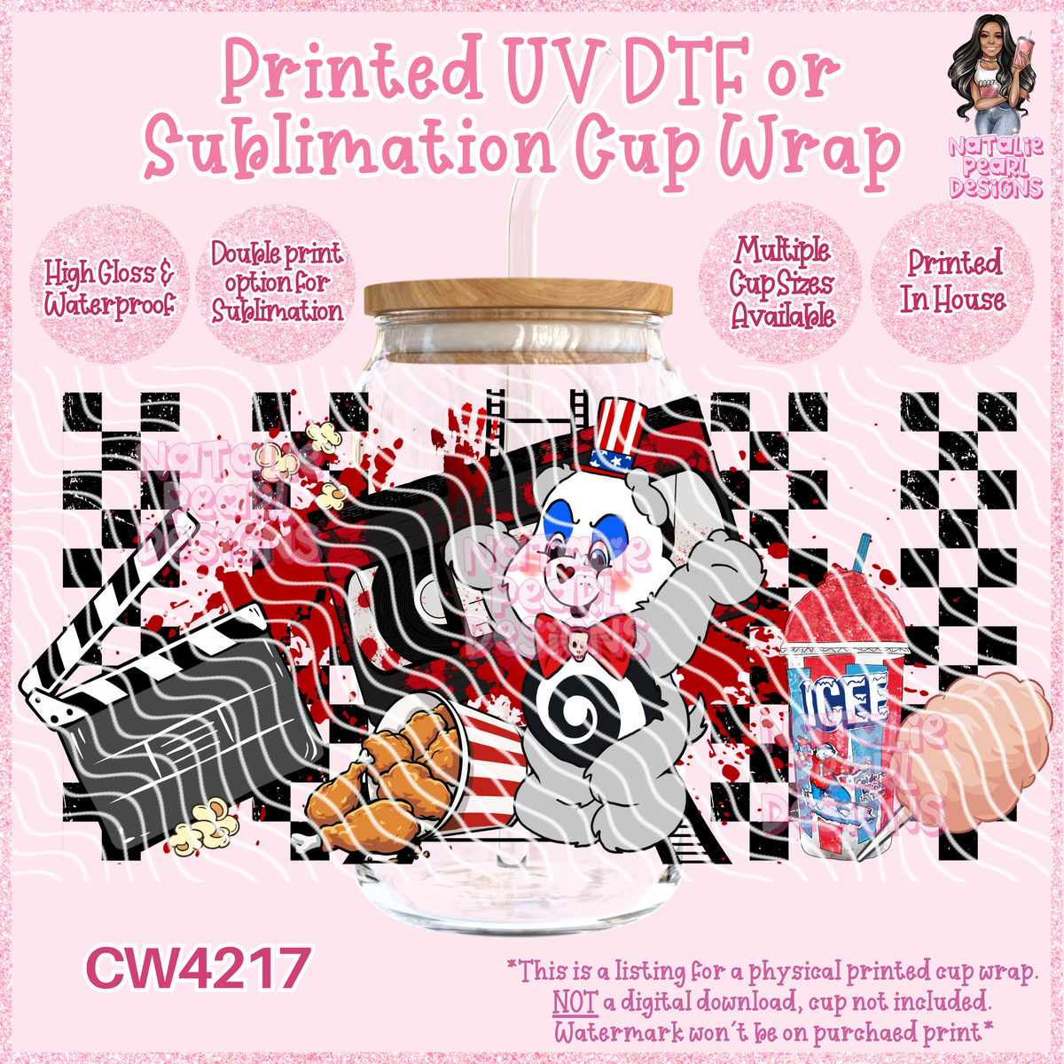 CW4217 UV DTF/SUB Cup Wraps