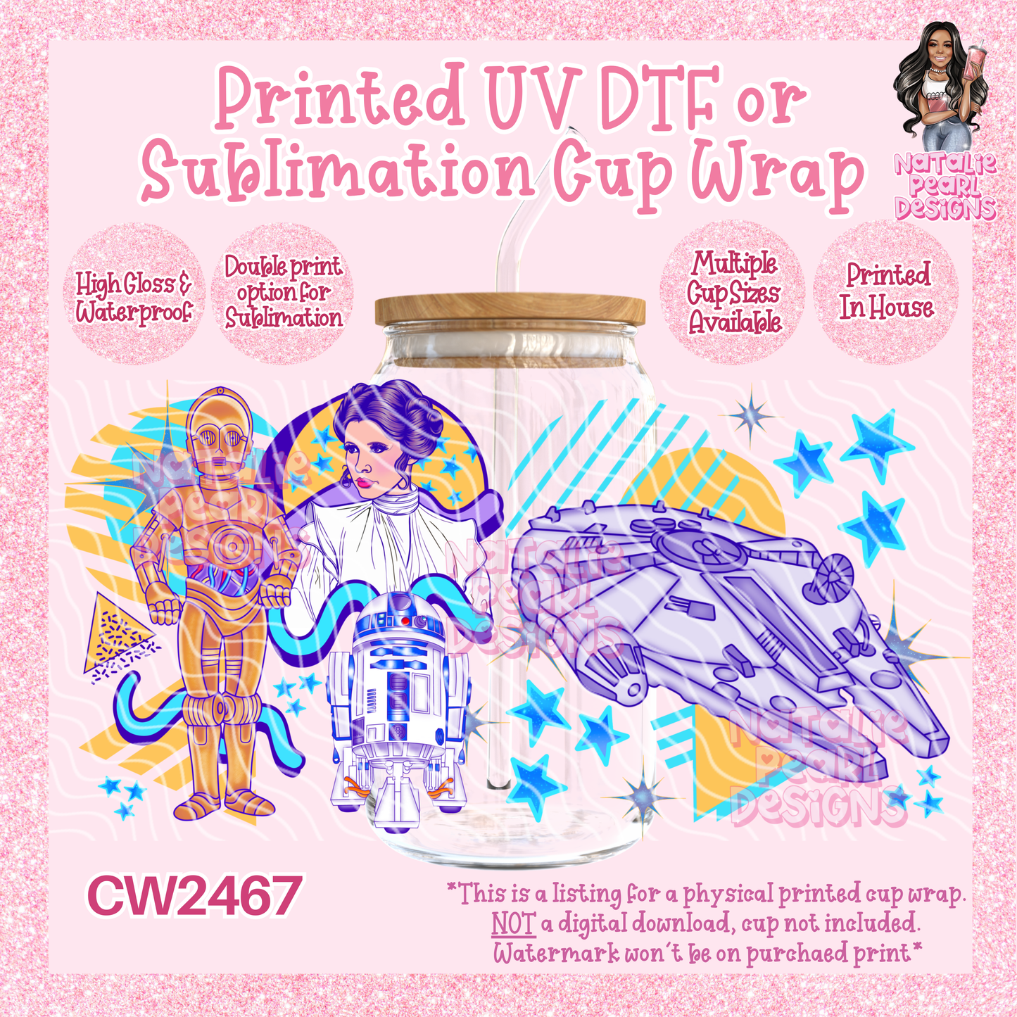 CW2467 UV DTF/SUB Cup Wraps