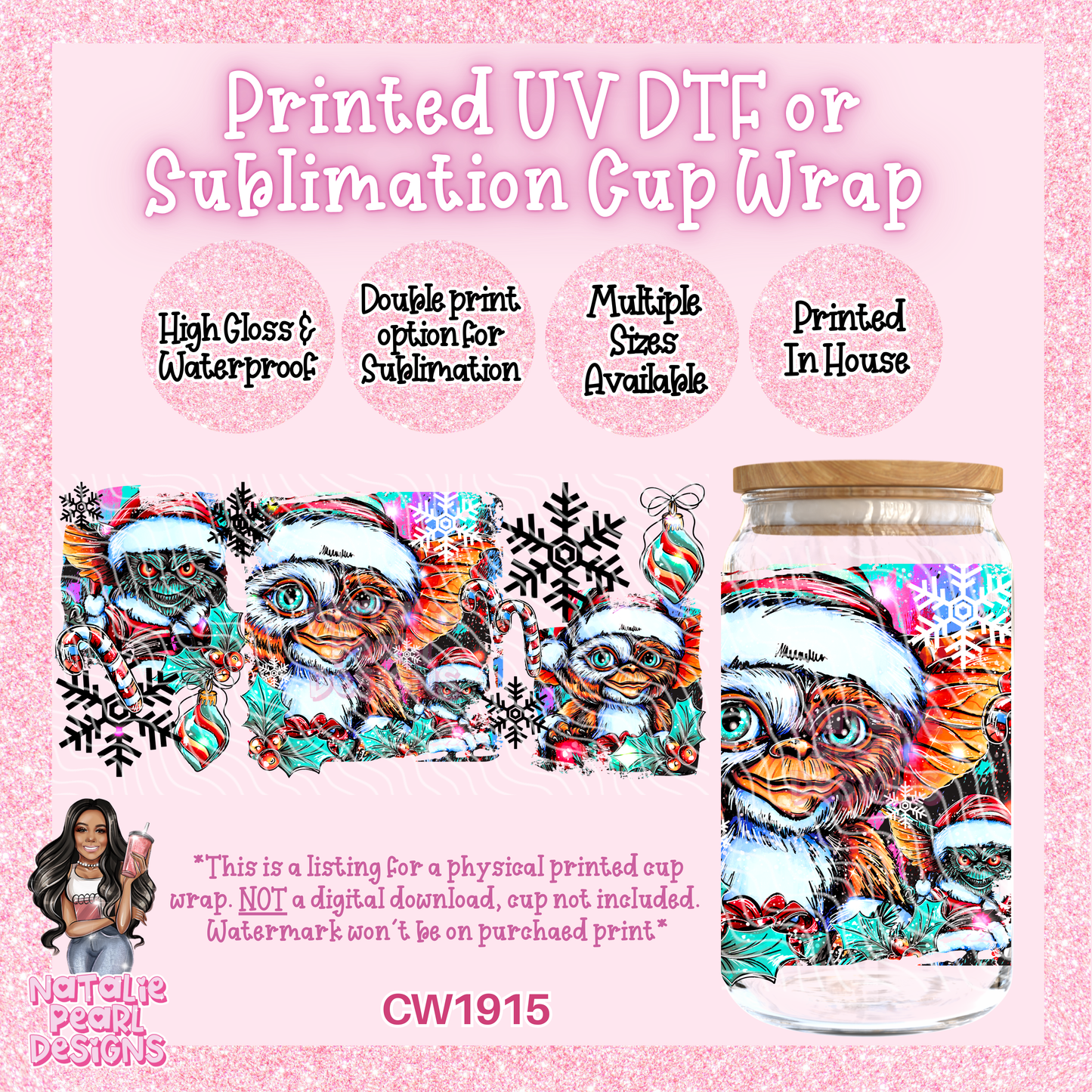 CW1915 UV DTF/SUB Cup Wraps