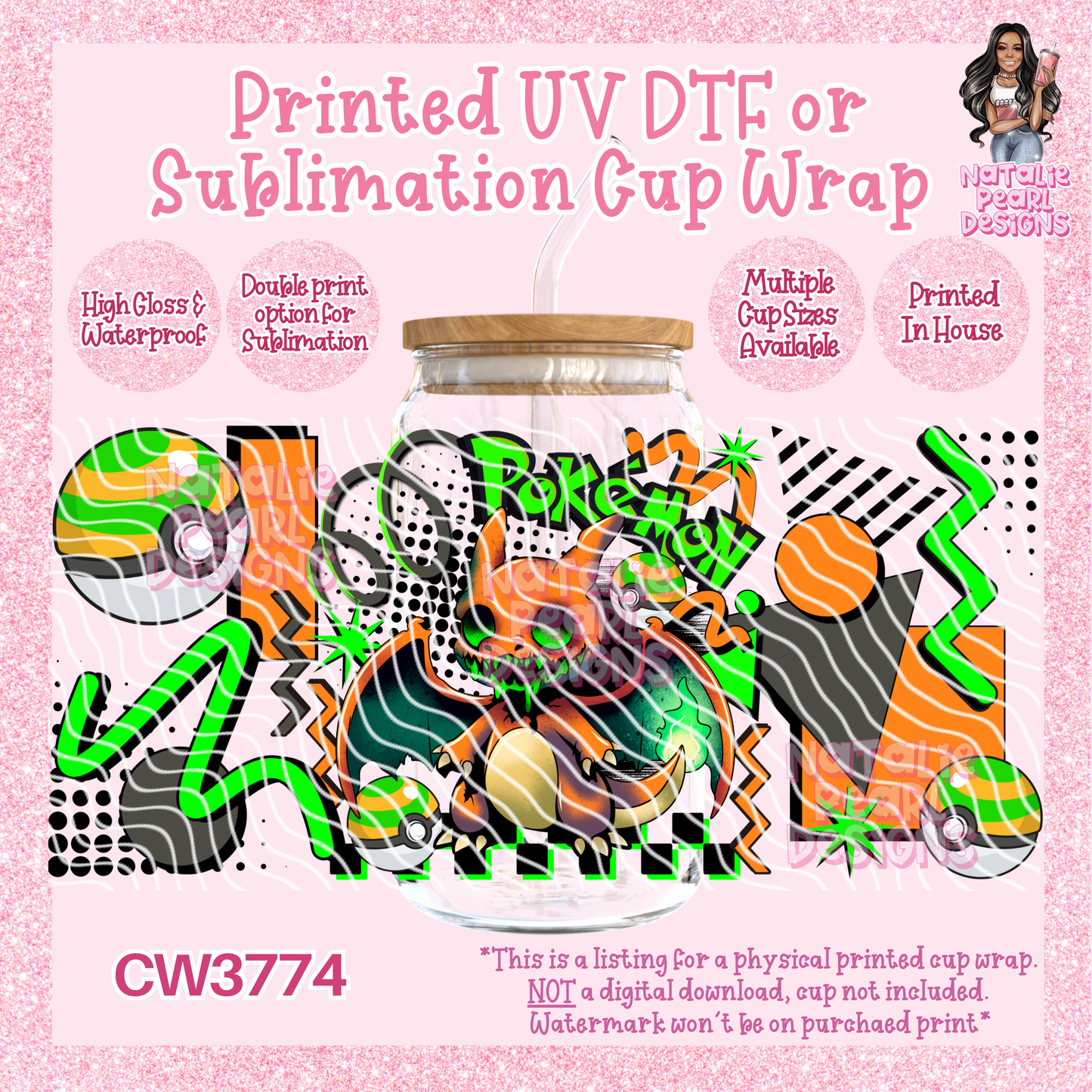 CW3774 UV DTF/SUB Cup Wraps