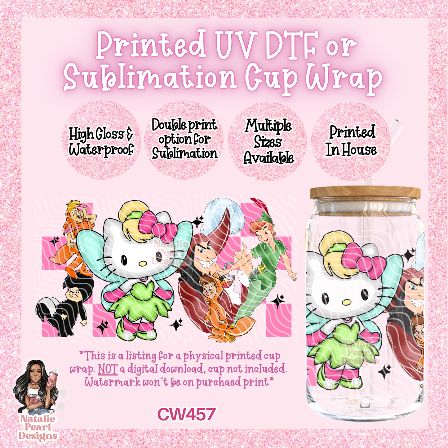 CW457 UV DTF/SUB Cup Wrap