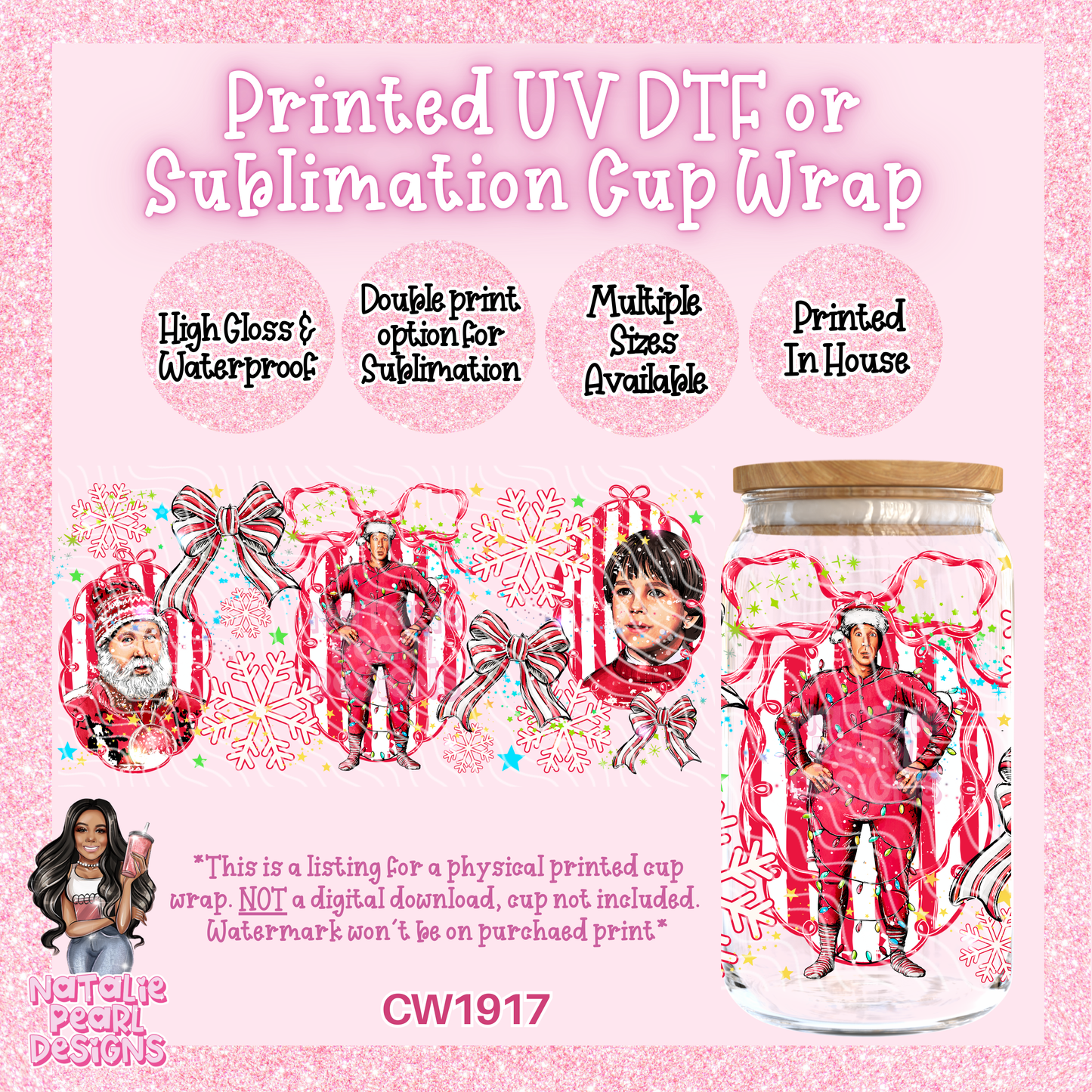 CW1917 UV DTF/SUB Cup Wraps
