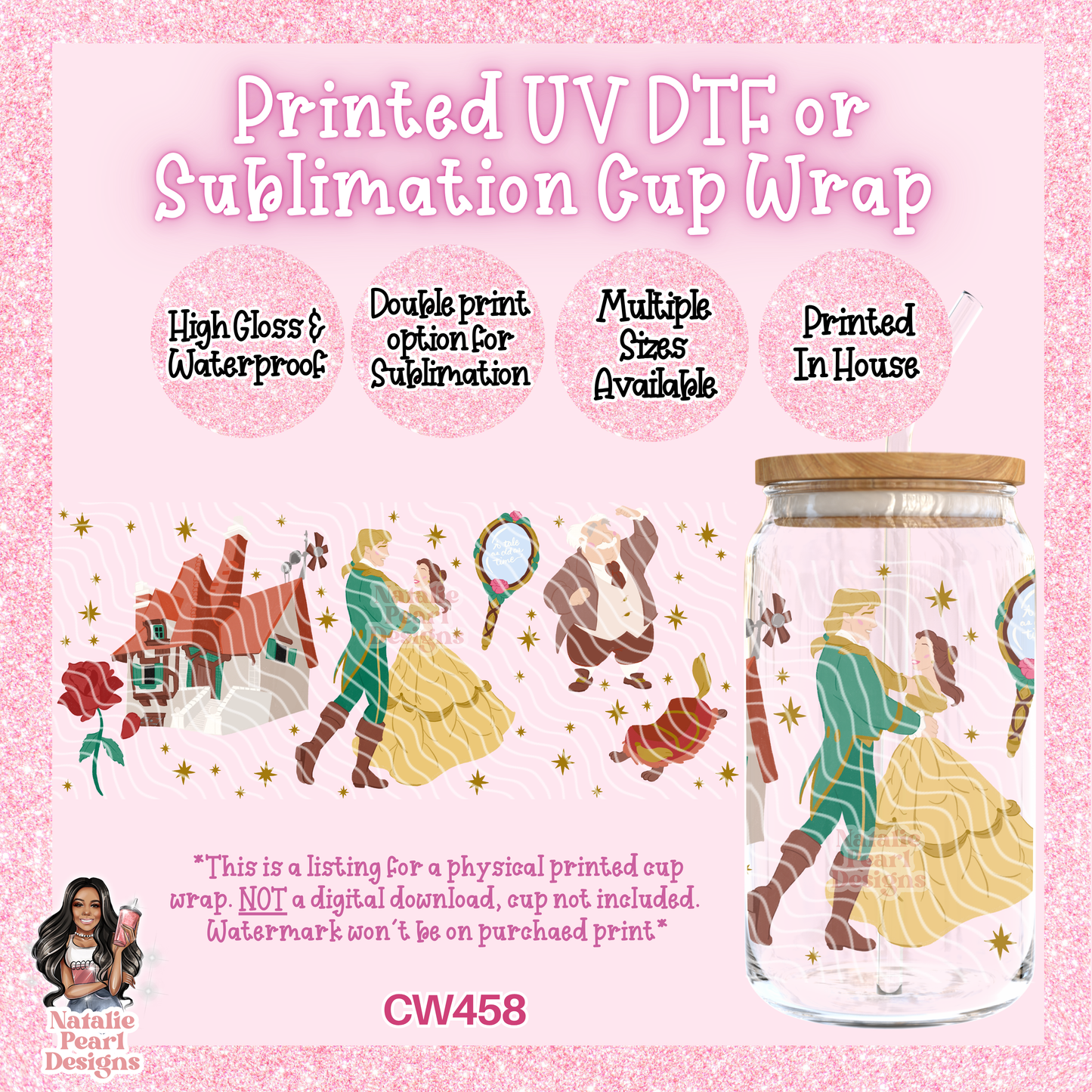 CW458 UV DTF/SUB Cup Wrap